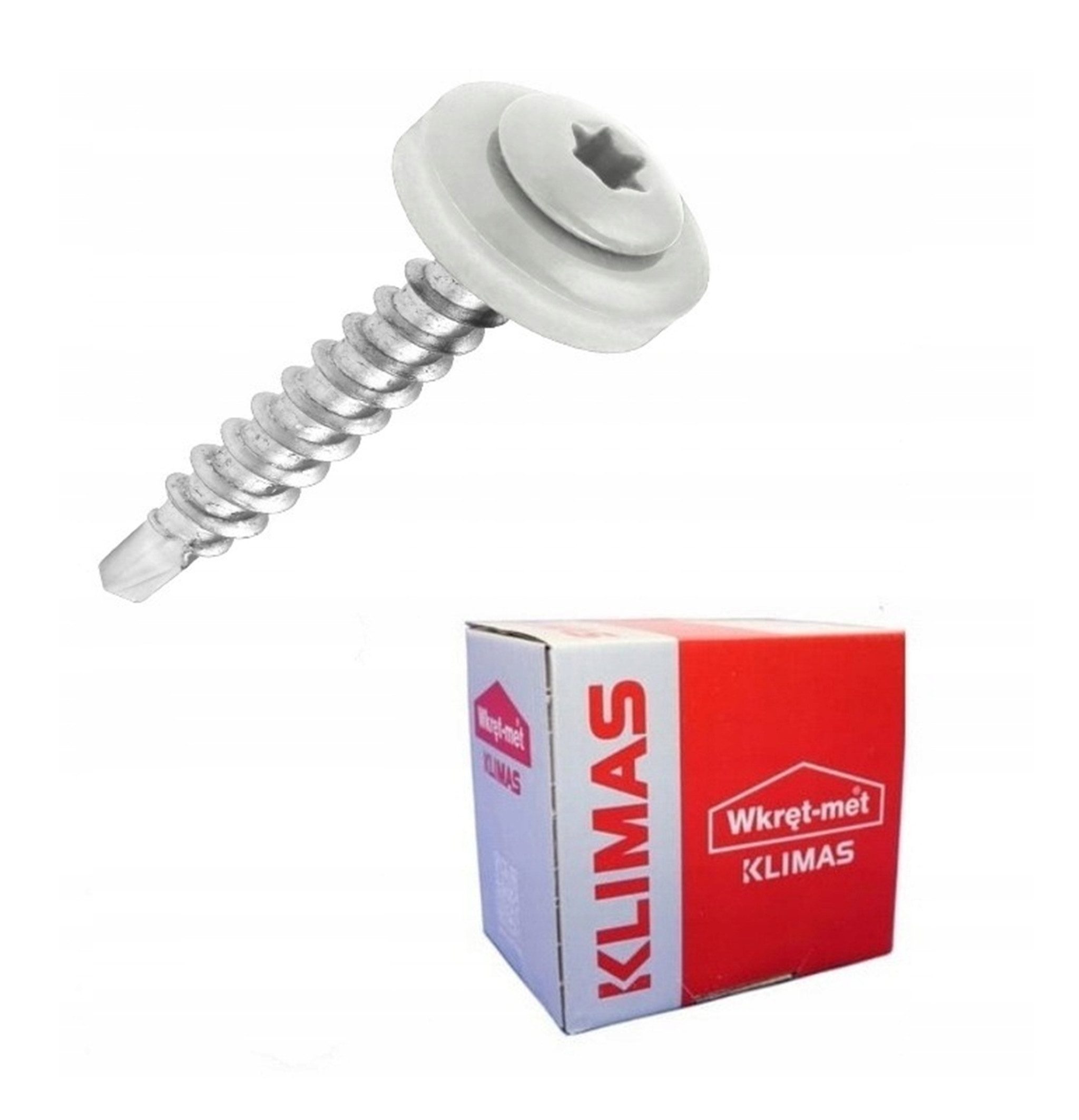 Klimas Spenglerschraube WDD Trapezblechschrauben Bohrschrauben 4,8x35mm RAL-Palette 250 St.