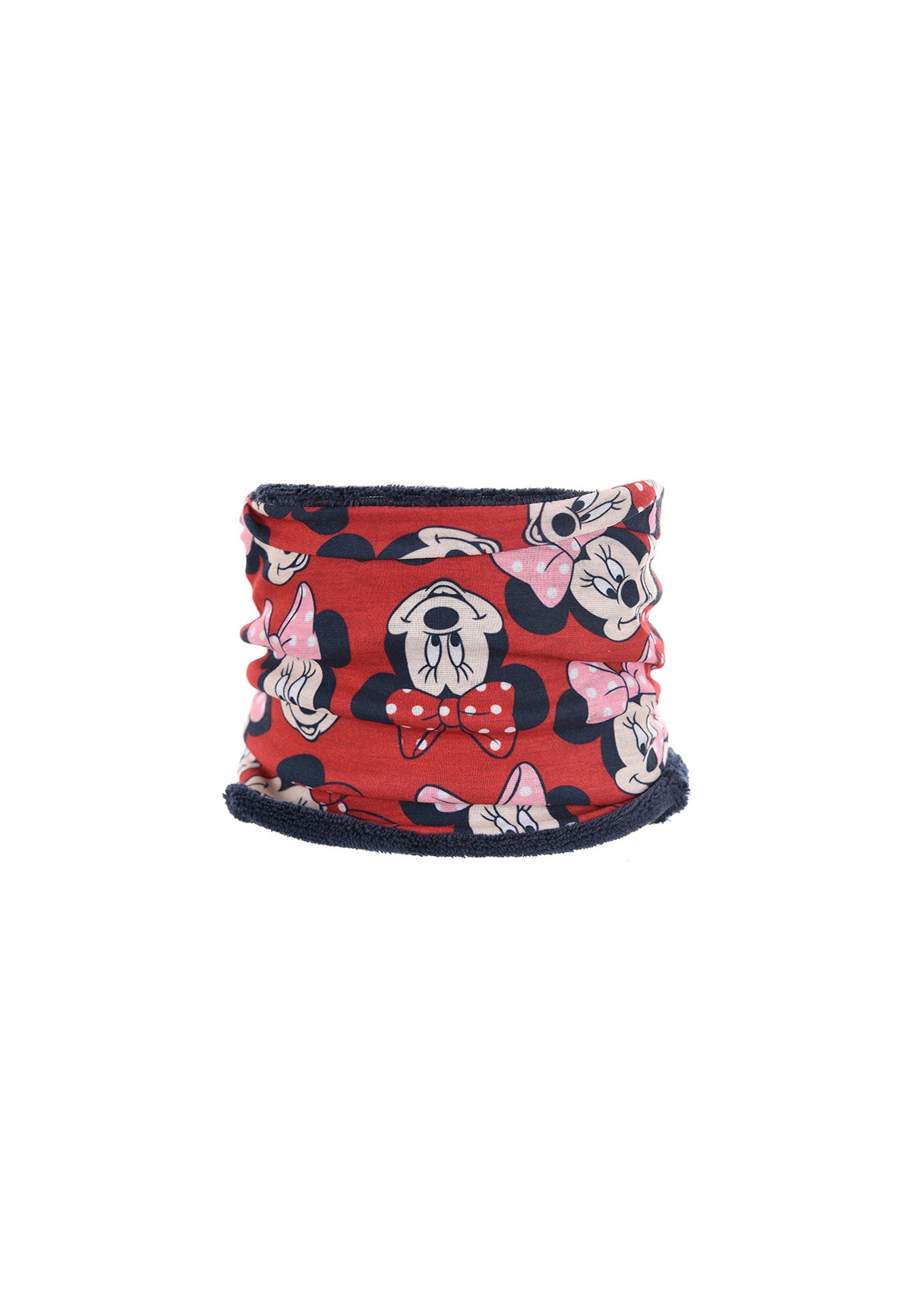 Disney Minnie Mouse Loop Kinder Mädchen Winter-Schlauch-Schal Rot