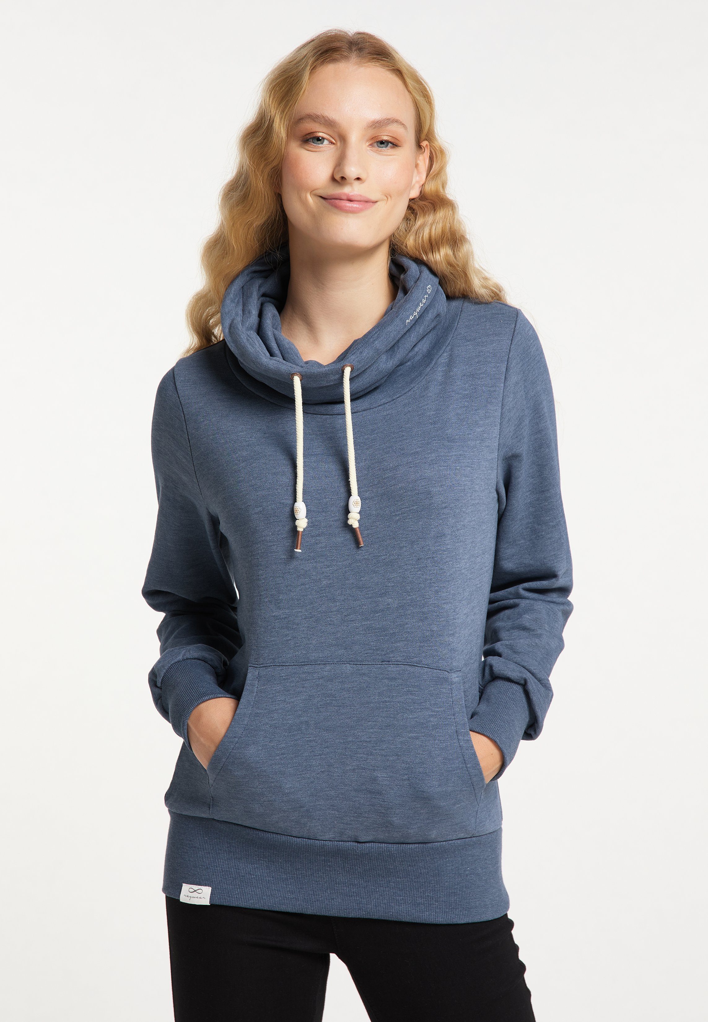 Ragwear Sweatshirt ANNIKA CRYSTAL BLUE Nachhaltige Mode & Vegane ORGANIC