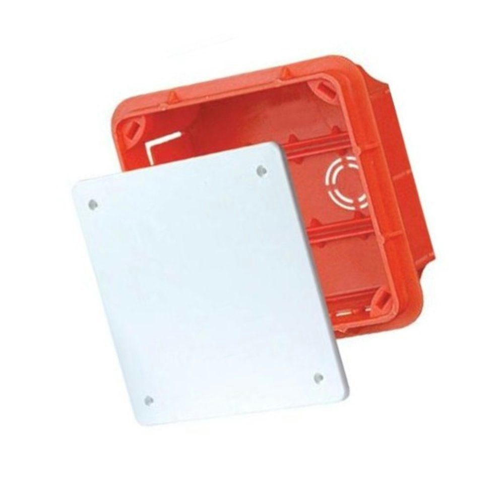 Kabelbox Abzweigkasten Klemmkasten mit Deckel Abzweigdose Unterputz Pp/t 1 76x76x52mm