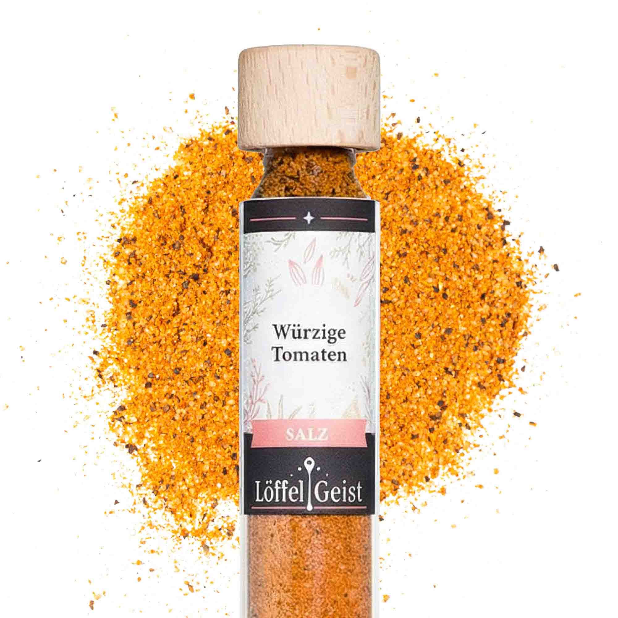 Löffelgeist Gewürz Würzige Tomaten Salzmischung(46g im praktischen Dosierglas)