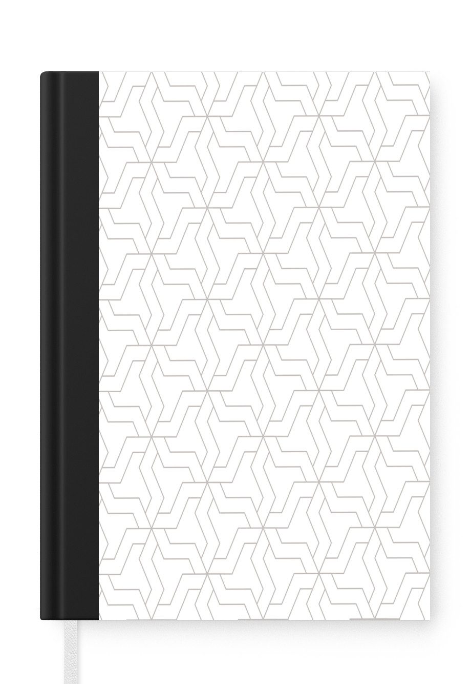 MuchoWow Notizbuch Grafik - Muster - Modern, Notebook, Notizblock a5, Tagebuch, Journal Liniert