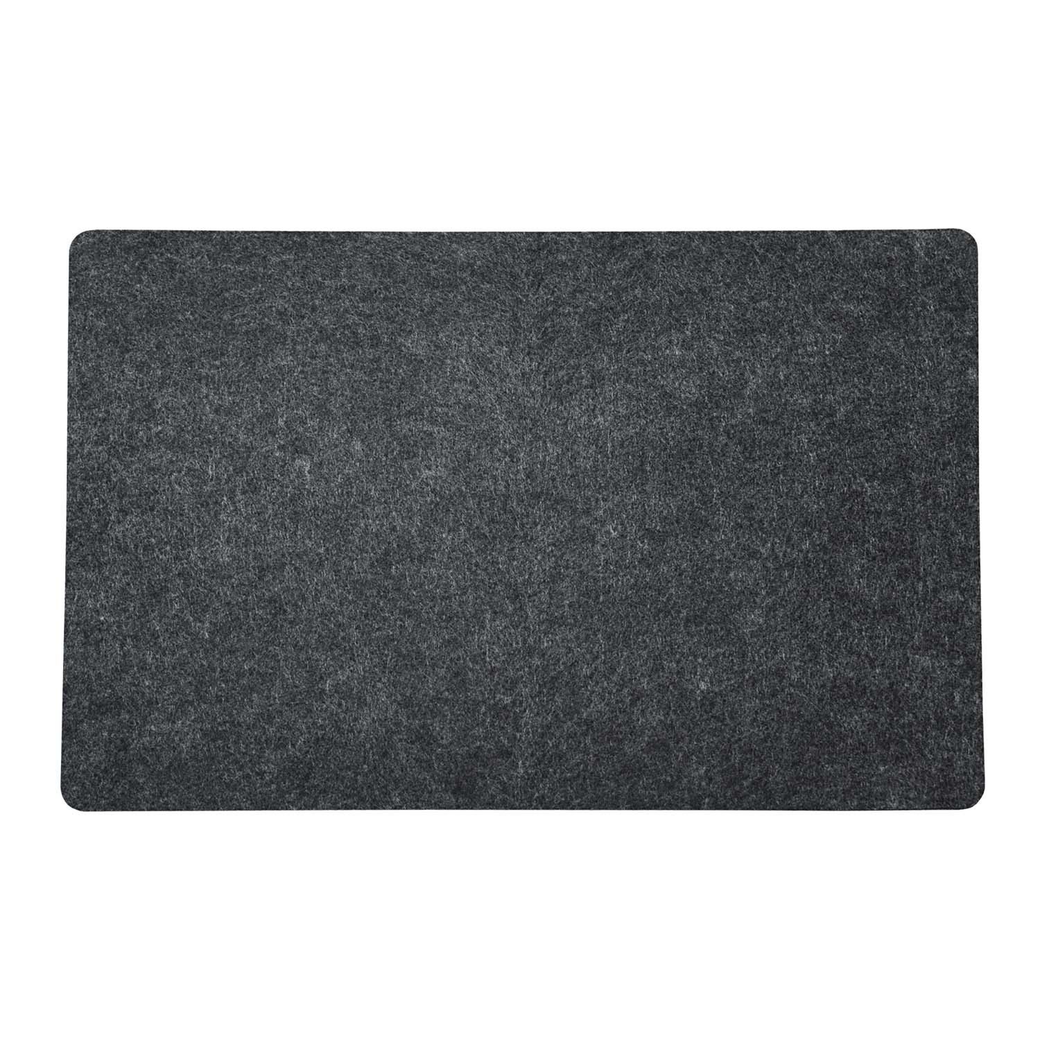 Kesper Platzset 10 Platzsets Filz-Optik, dunkelgrau - 45 x 30 cm, (10-St), geräuschdämpfend