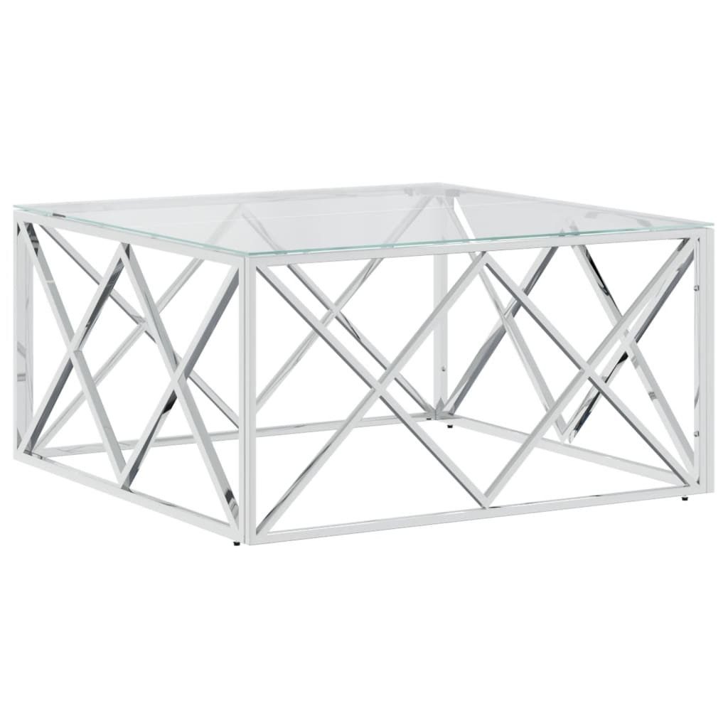 furnicato Couchtisch 80x80x40 cm Edelstahl und günstig online kaufen