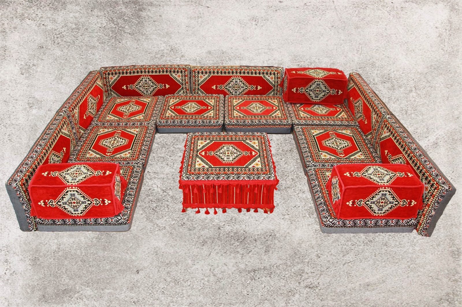 CaddeBuy Sofa Orientalische Sitzecke, Sark Kösesi, Orientalische Möbel, 18-tlg., 18 Teile