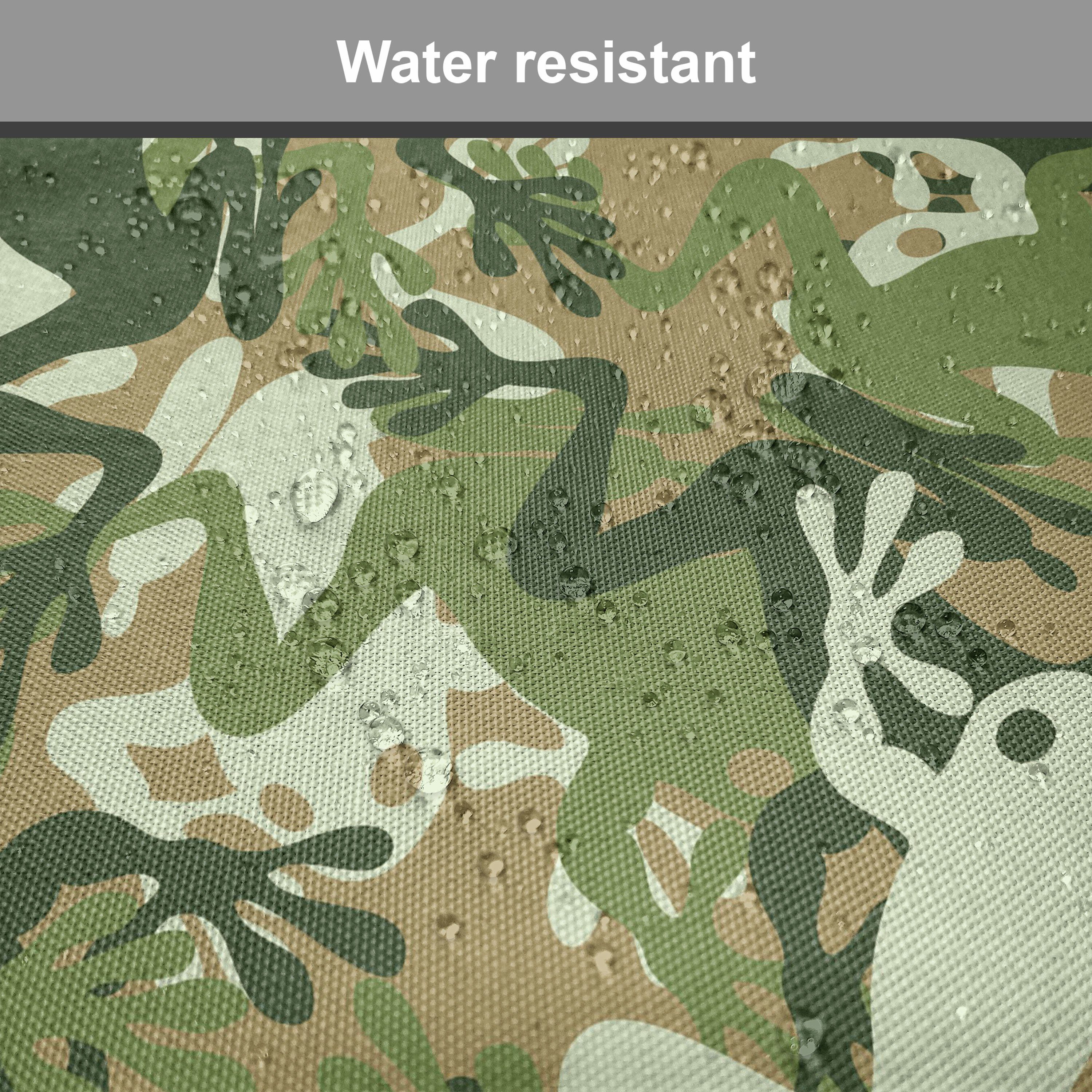 für Küchensitze, Frosch wasserfestes Kissen Schädel-Camouflage-Design mit Riemen Abakuhaus Stuhlkissen Dekoratives