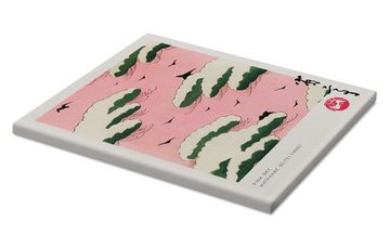Posterlounge Leinwandbild Watanabe Seitei, Japandi - Pink Sky, Schlafzimmer Japandi Malerei