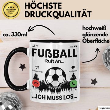 Trendation Tasse Fussballer Tasse Geschenk Fussballspieler Geschenkidee Fußball Ruft An