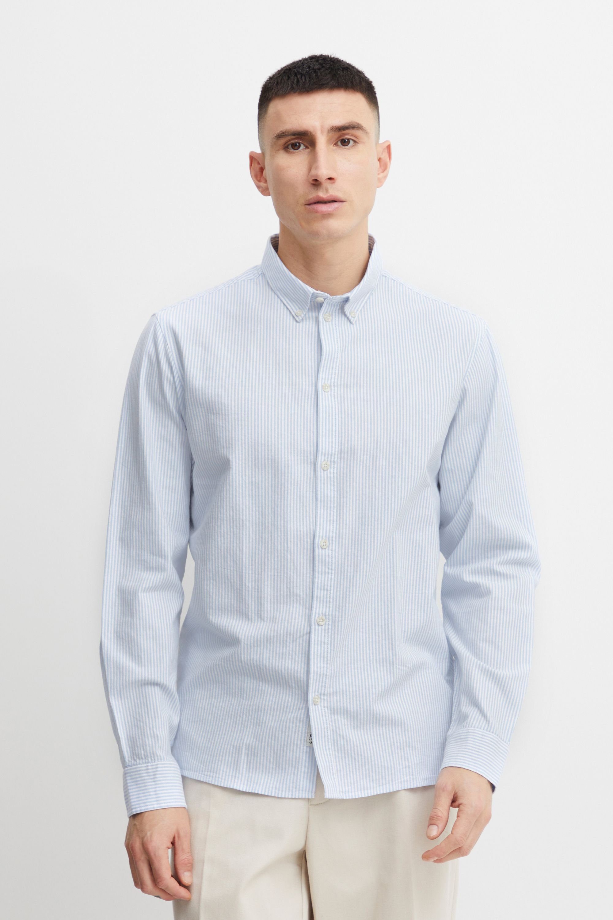 !Solid Langarmshirt SDVal Stripe - 21107617 Sky Blue (164020)