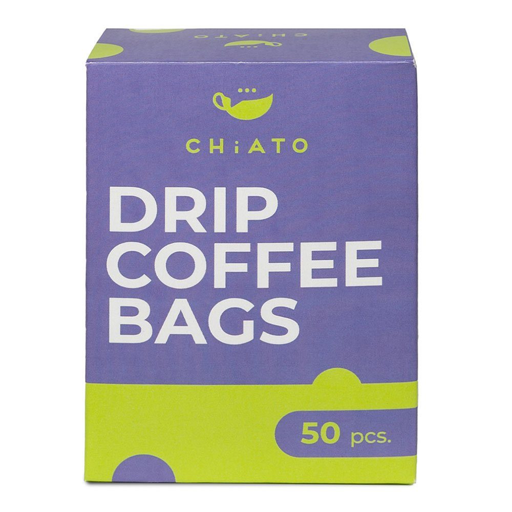 CHiATO Papierfilter Beutel für Filterkaffee CHiATO, 50 Stk.