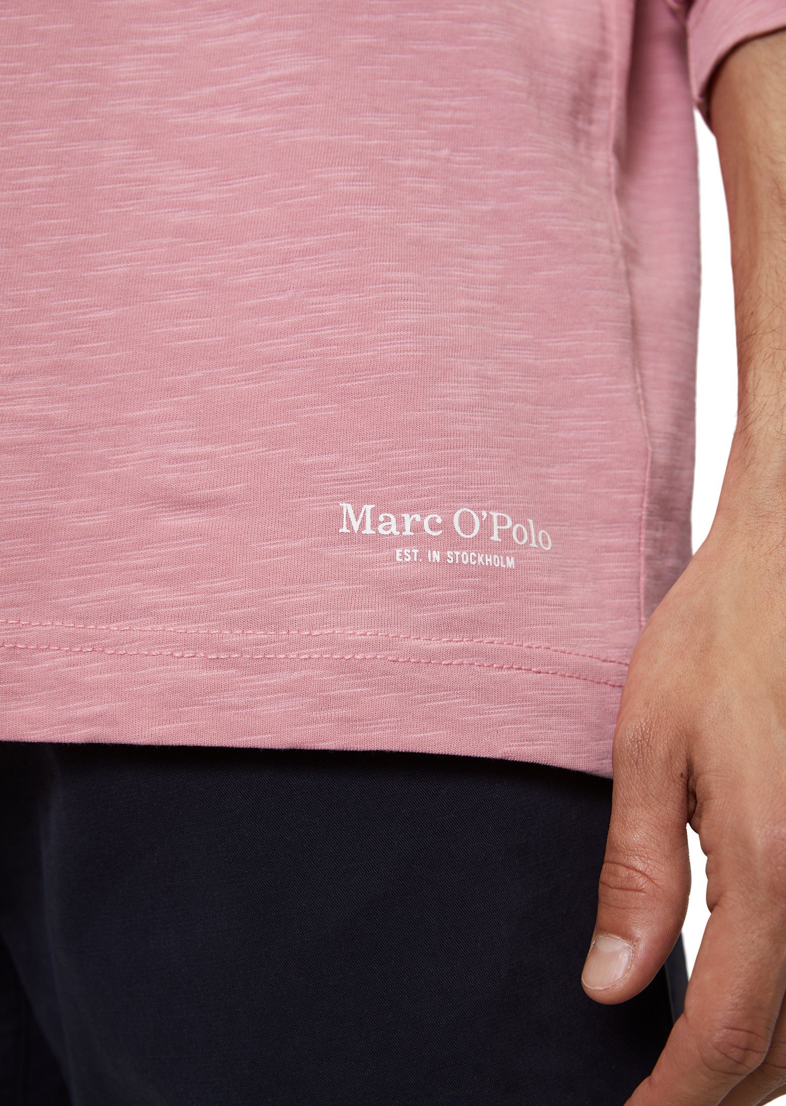 rosa Marc in O'Polo Langarmshirt Heavy-Slub-Jersey-Qualität