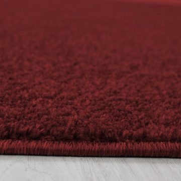 Teppich Kurzflor Teppich Alberto Rot, Teppich Boss, rechteckig, Höhe: 11 mm