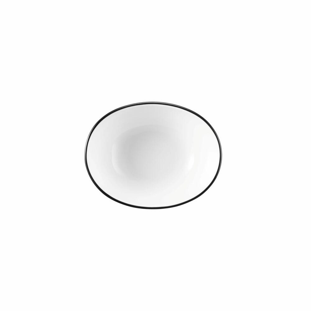Seltmann Weiden Schale Modern Life Black Line 12 x 9.5 cm, Porzellan