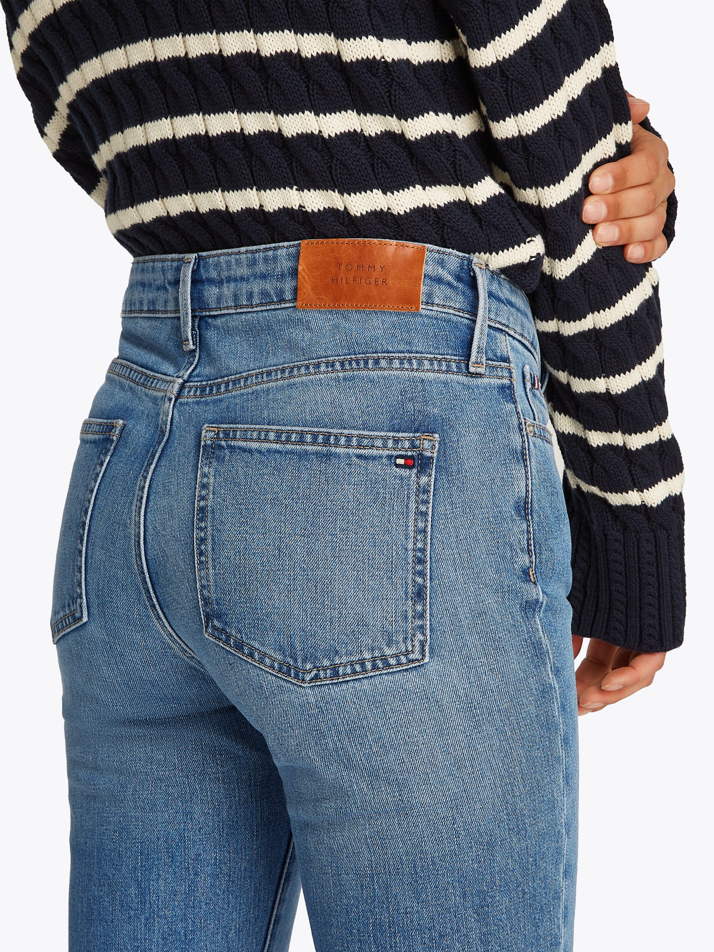 Tommy Hilfiger Bootcut-Jeans Bootcut Regular Waist mittlere normale Leibhöh günstig online kaufen