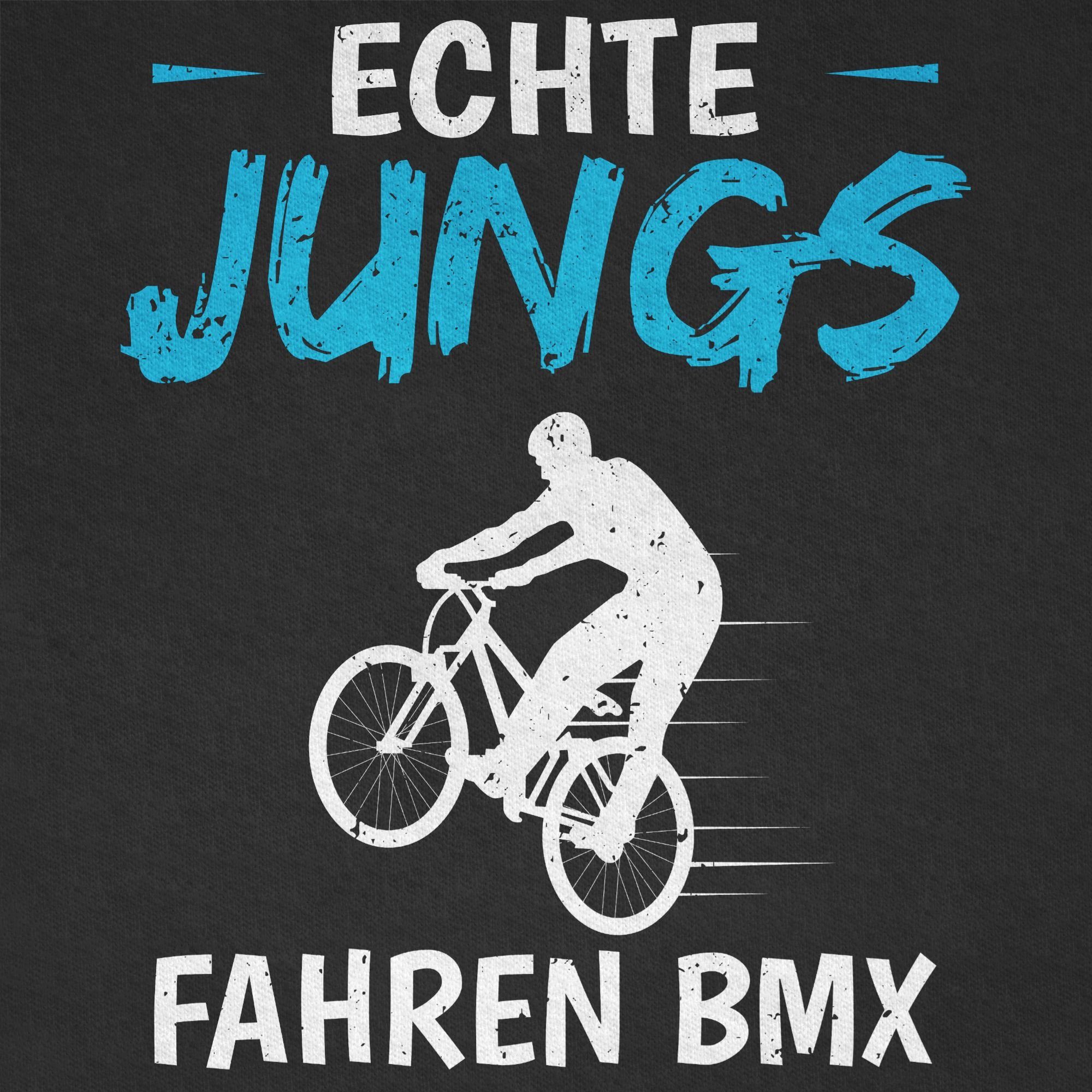 Kleidung Kinder fahren Sport Jungs BMX Shirtracer T-Shirt 1 Echte Schwarz