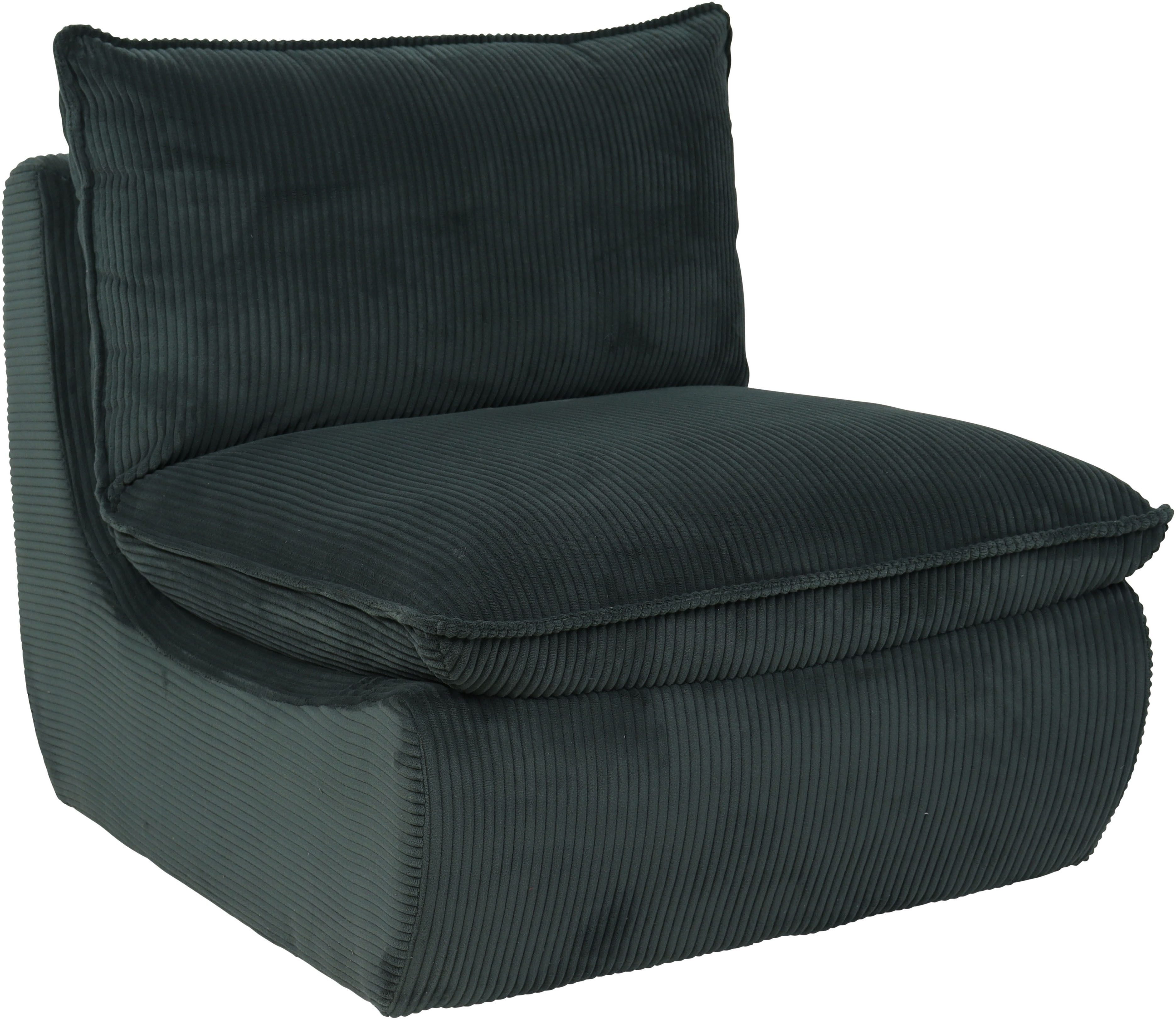 HELA Loungesessel RHODOS (1-St), Sessel;gepolstert;aufgesetztes Kissen;Microfaser;Breitcord