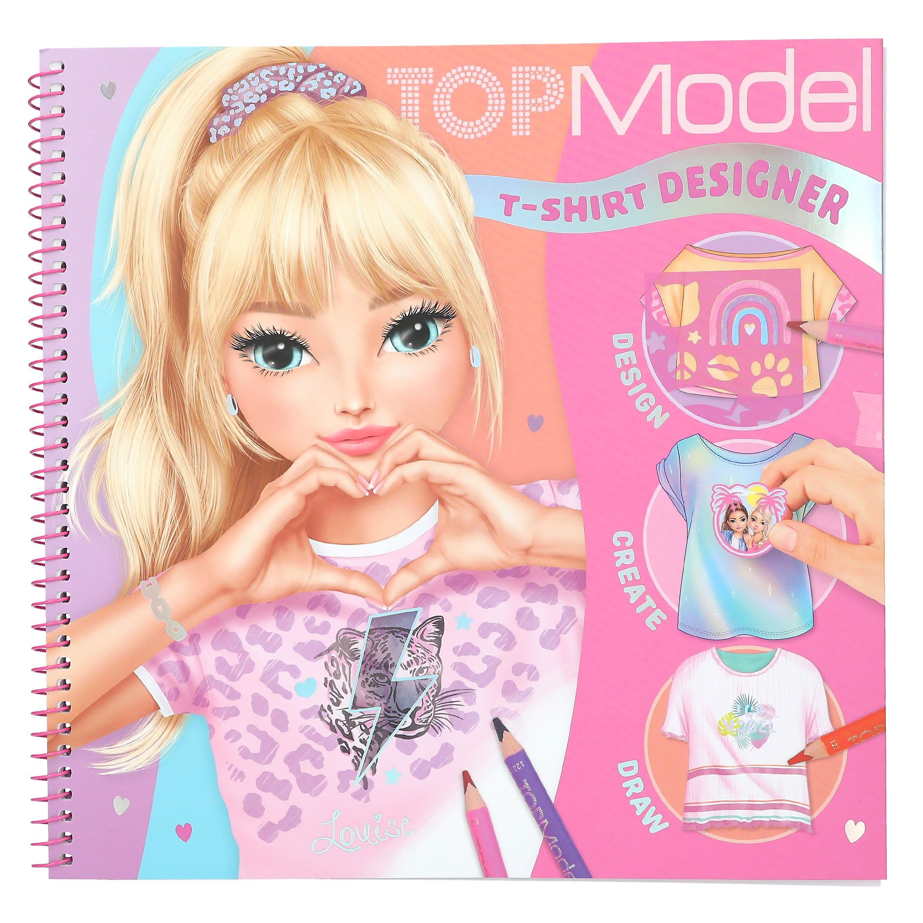 TOPModel Stickerbuch TOPModel Malbuch T-Shirt Designer