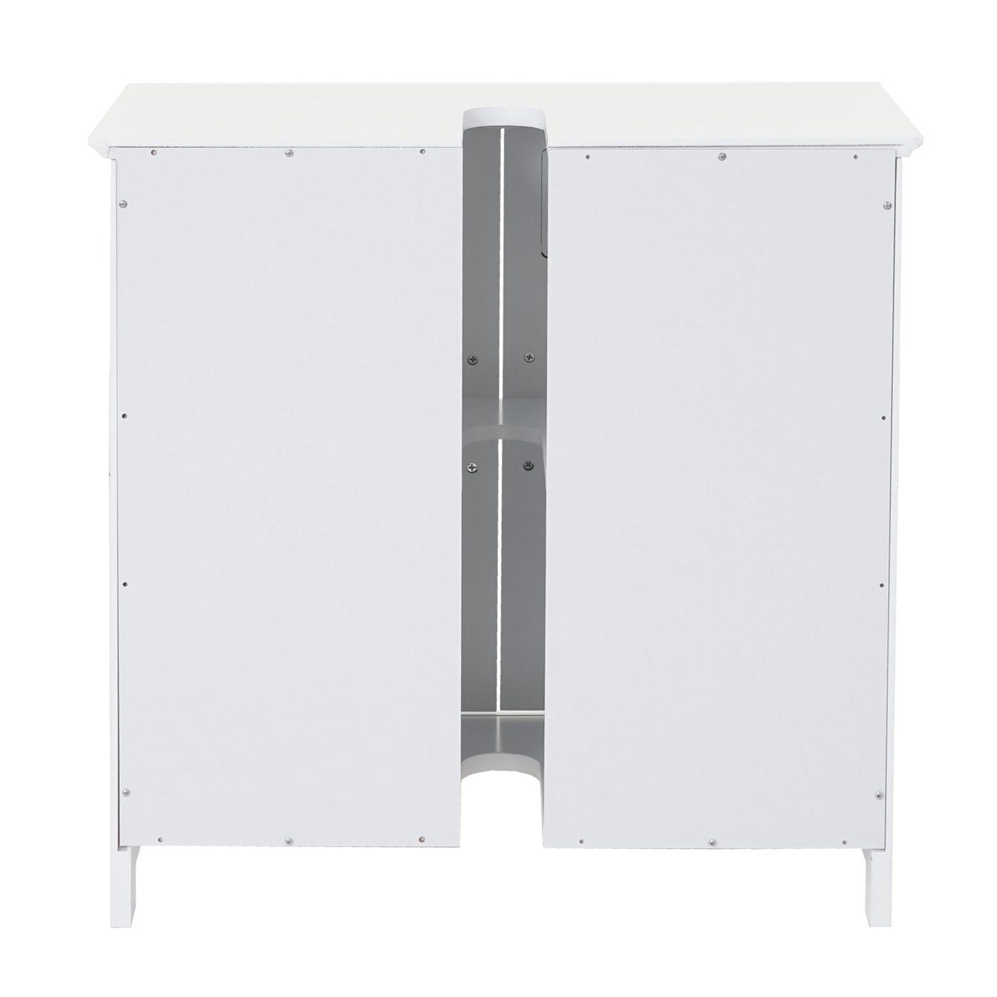 MCW Waschbeckenunterschrank MCW-A85-u enthalten weiß Türverschluss, Aussparung Magnetischer