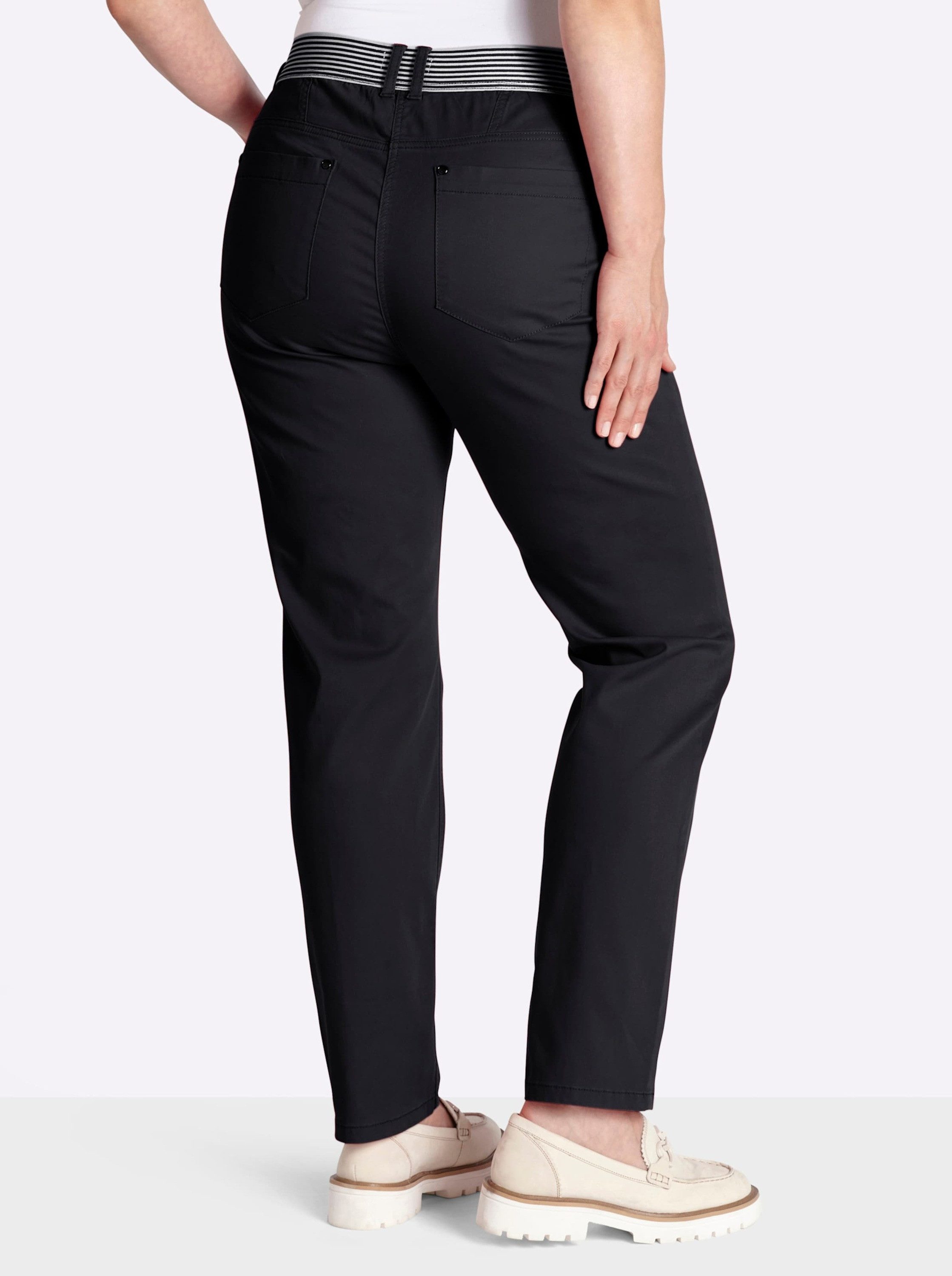 Sheego Jerseyhose Hose lang normal