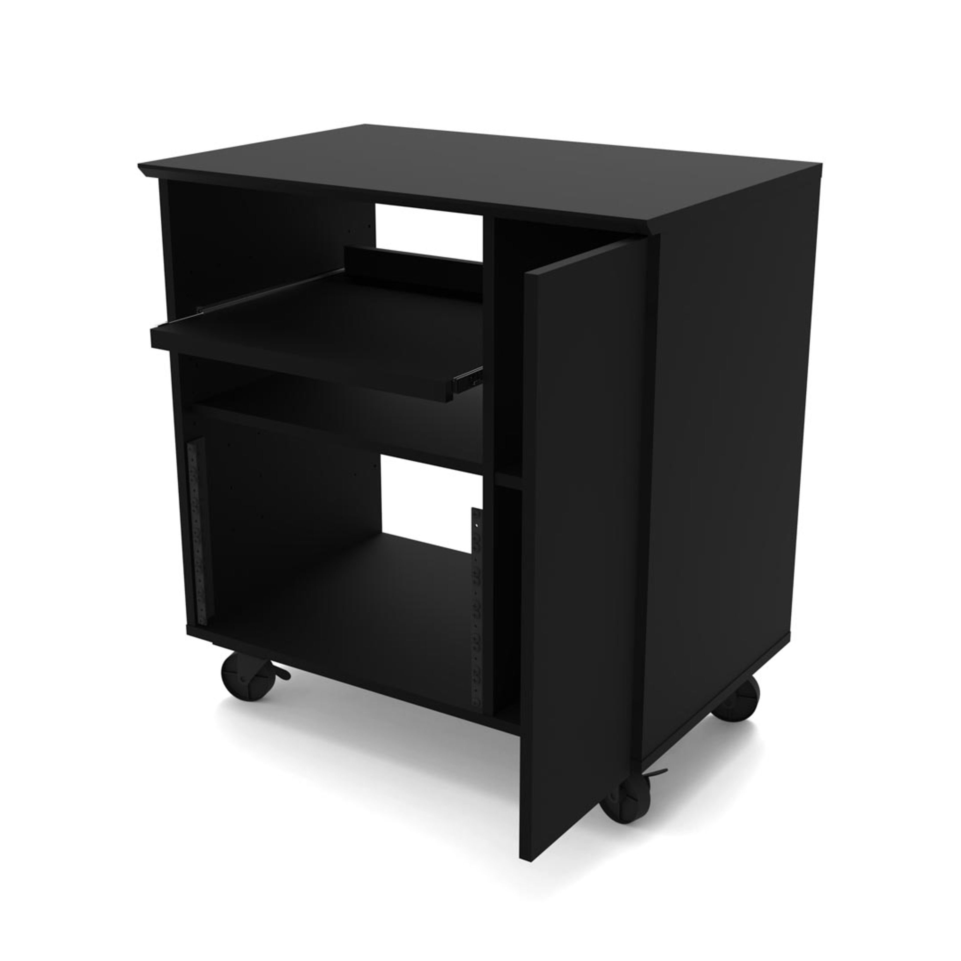 GLORIOUS Musikinstrumentenständer, (Studiomöbel, Studio Racks), Modular Side Rack Schwarz - Studio Rack