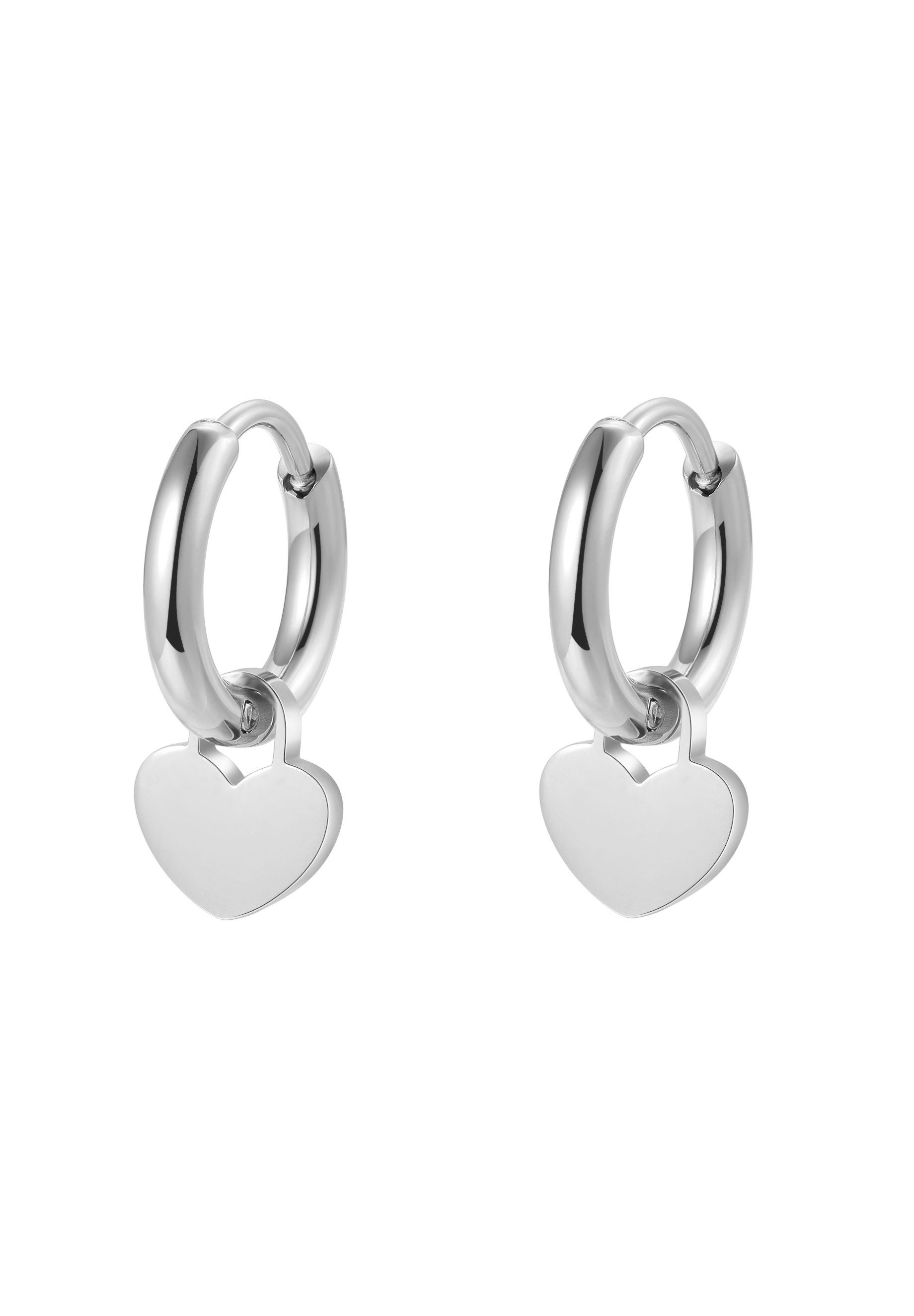 Hey Happiness Paar Серьги-кольца Herzen Liebe für Damen, Romantische Edelstahl Серьги Herz Anhänger