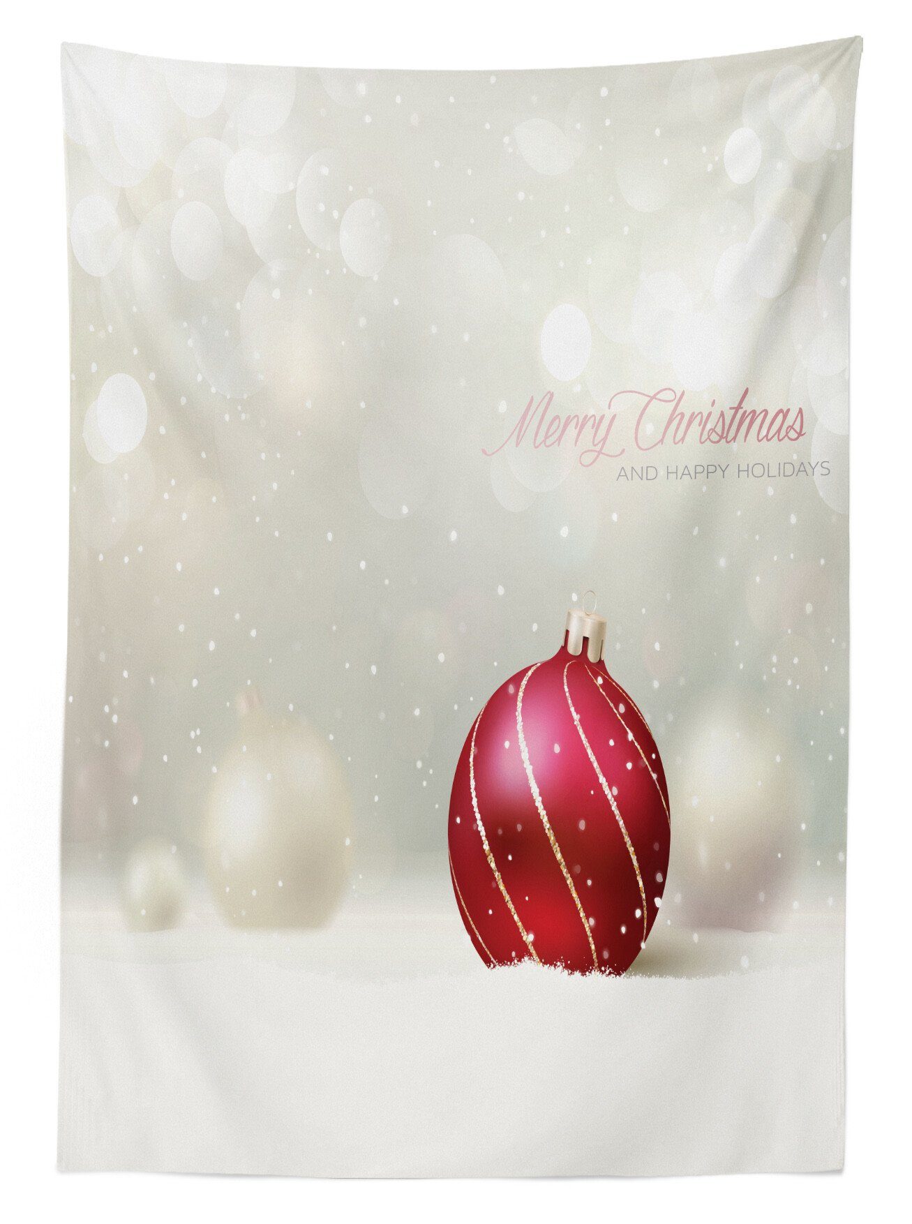 Abakuhaus Tischdecke Farbfest Außen Flitter Weihnachten den Farben, Klare Waschbar geeignet Bereich Linien Für mit