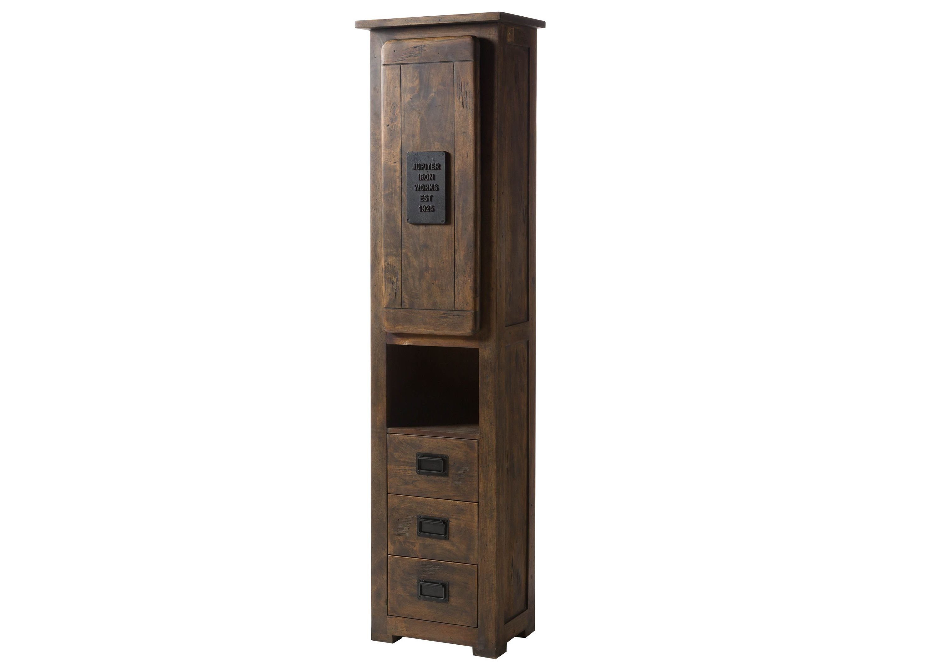 Massivmoebel24 Dreh-/Schwebetürenschrank #479 (Hochschrank Mango 50x35x195 günstig online kaufen