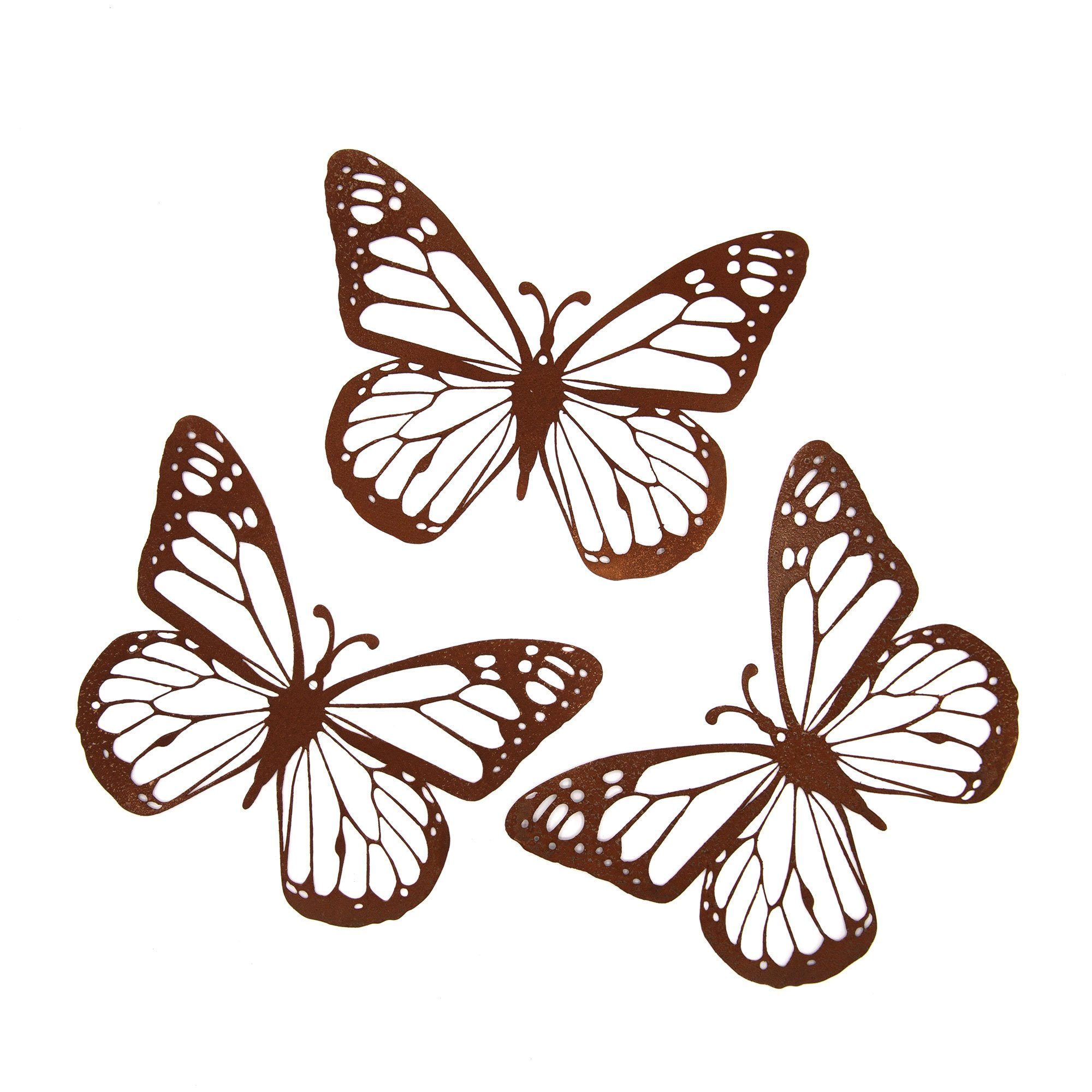 UNUS GARDEN Gartenfigur Baumstecker Schmetterling 3er günstig online kaufen