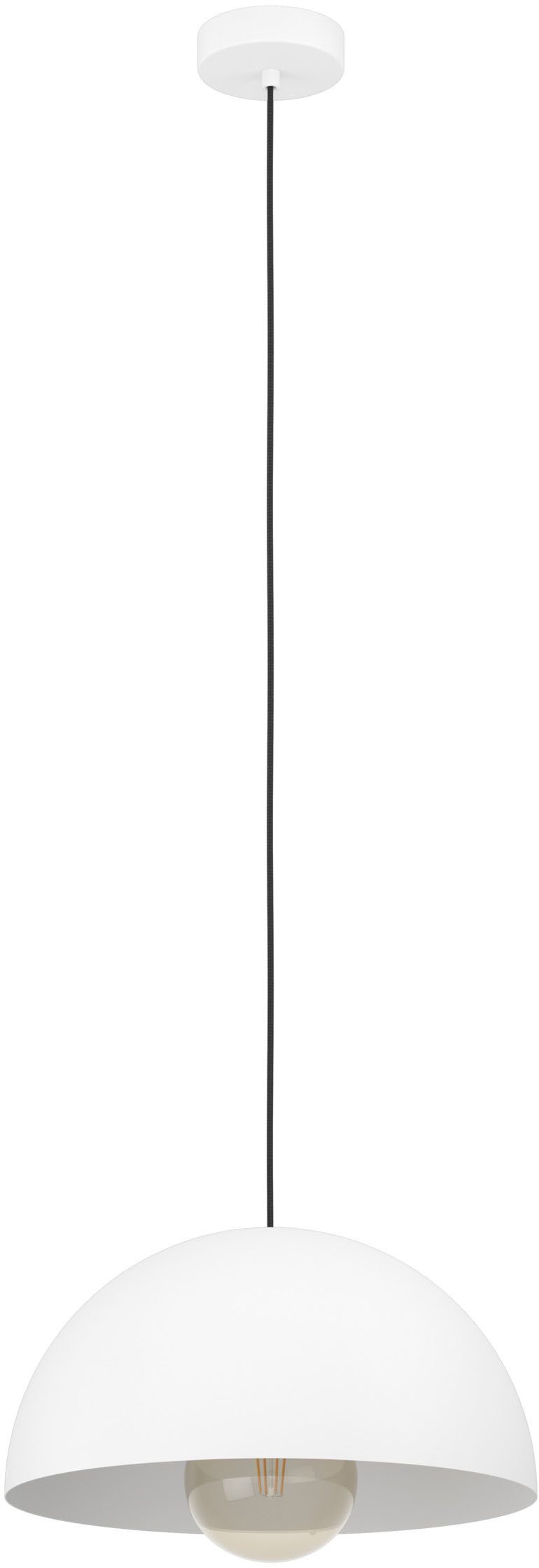 EGLO Hängeleuchte GAETANO Pendellampe - Stahl - E27 - 1X40W - IP20, ohne Leuchtmittel, Hängelampe, Deckenlampe, Wohnzimmer, Esszimmer, H110 x Ø38 cm