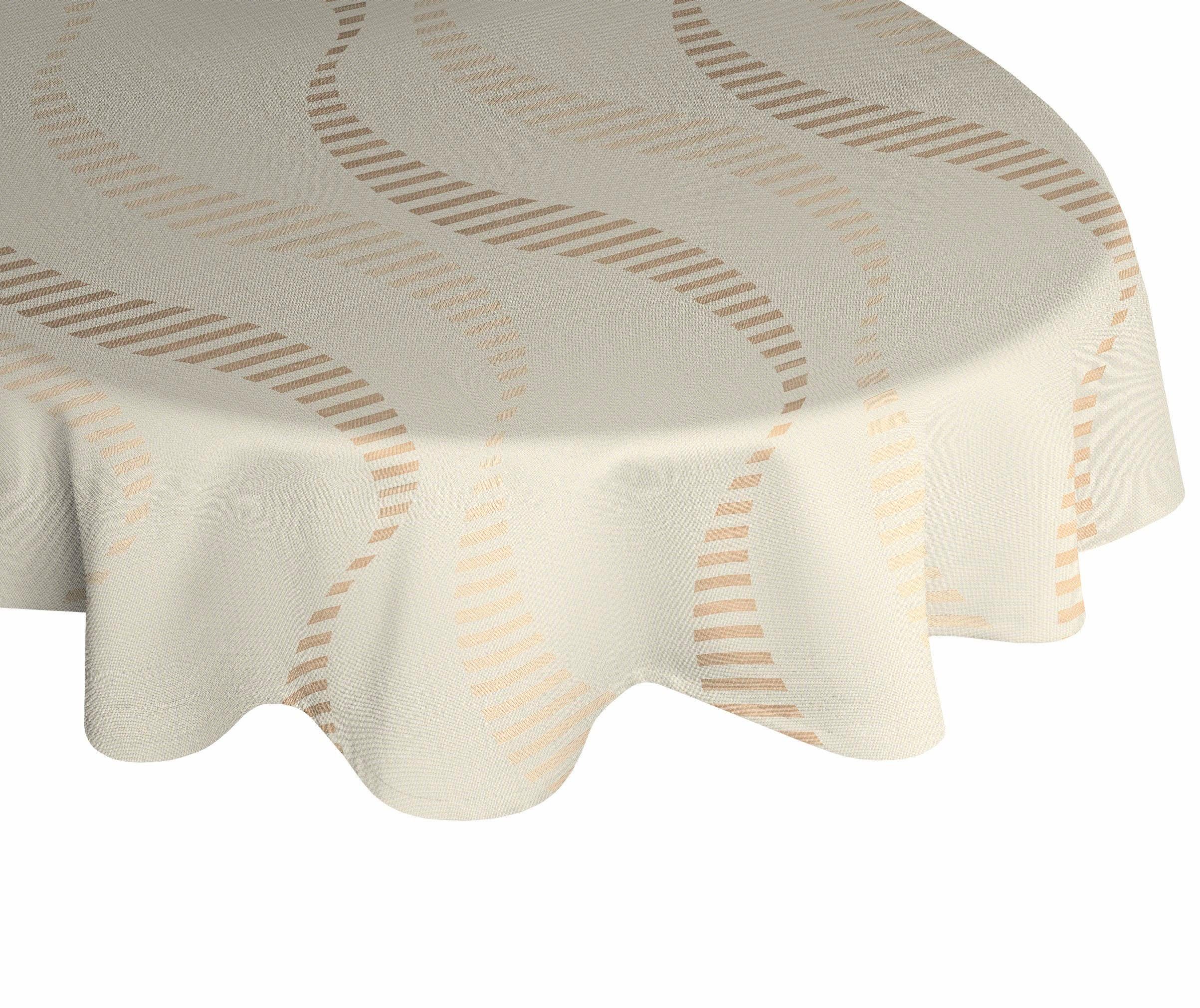 Tischdecke Wirth beige LUPARA, oval