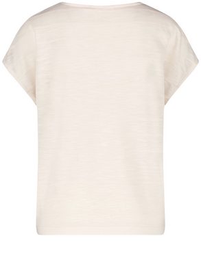 GERRY WEBER Kurzarmshirt Blusenshirt mit Material-Patch