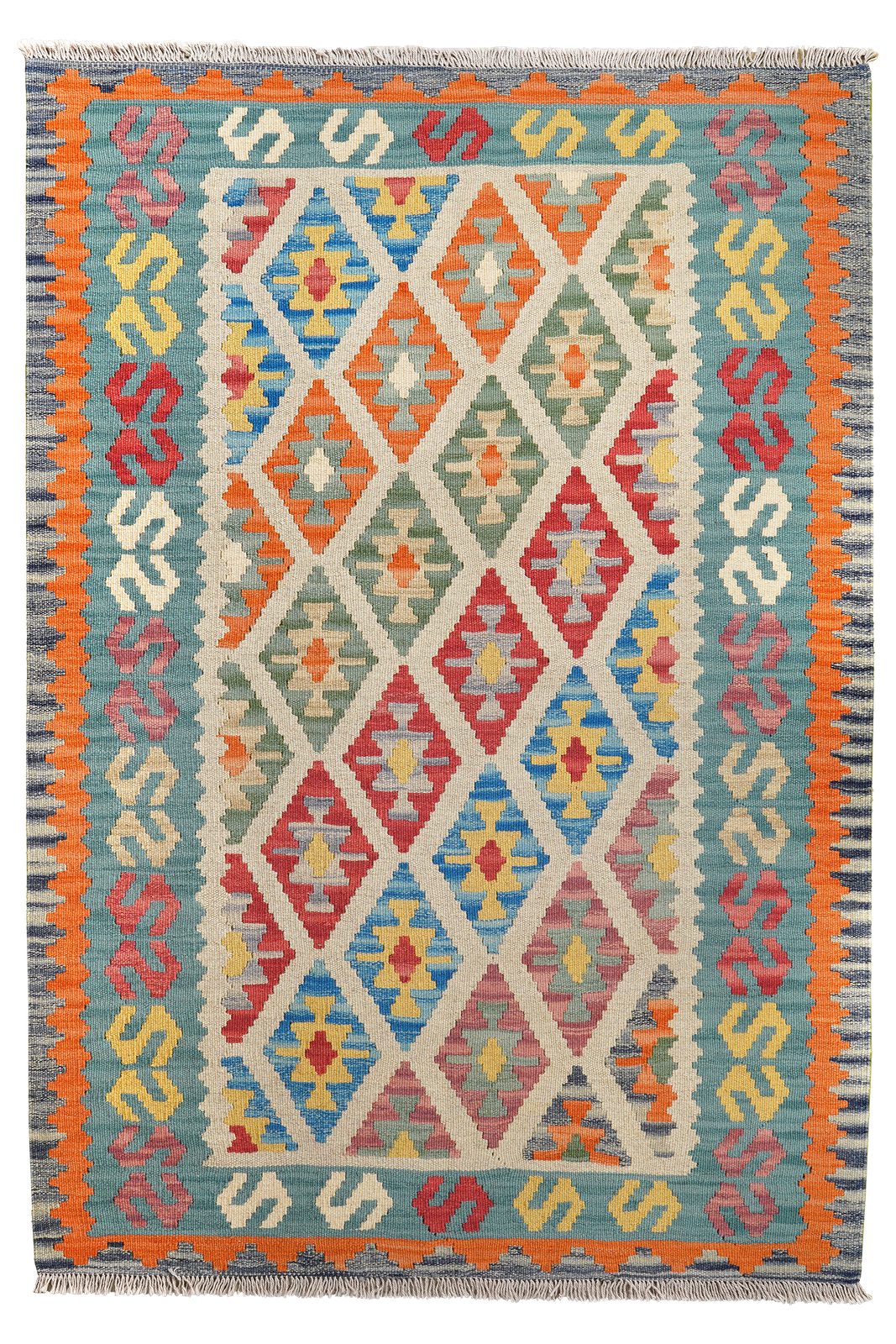Looma Teppich Kelim Gashgai 181x125cm, rechteckig, Höhe: 5 mm, Gashgai, Schurwolle, Unikat