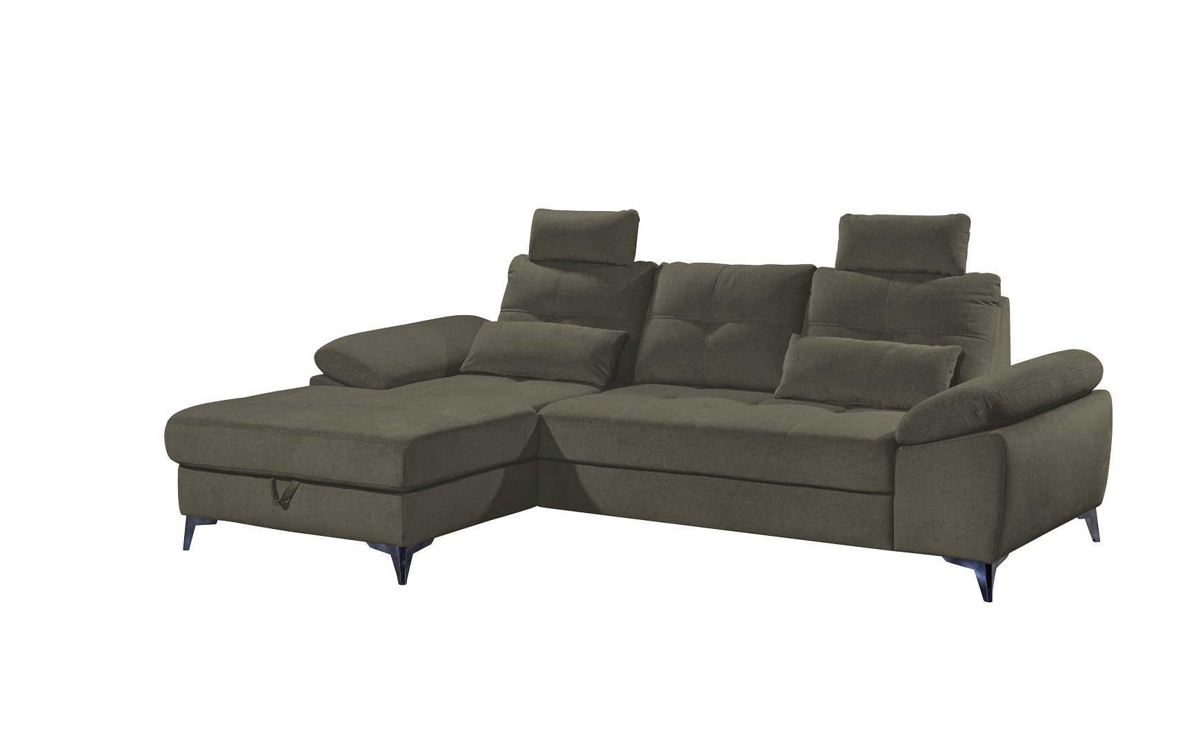 ED EXCITING DESIGN Ecksofa "Auckland L-Form mit Bettfunktion, Bettkasten", günstig online kaufen