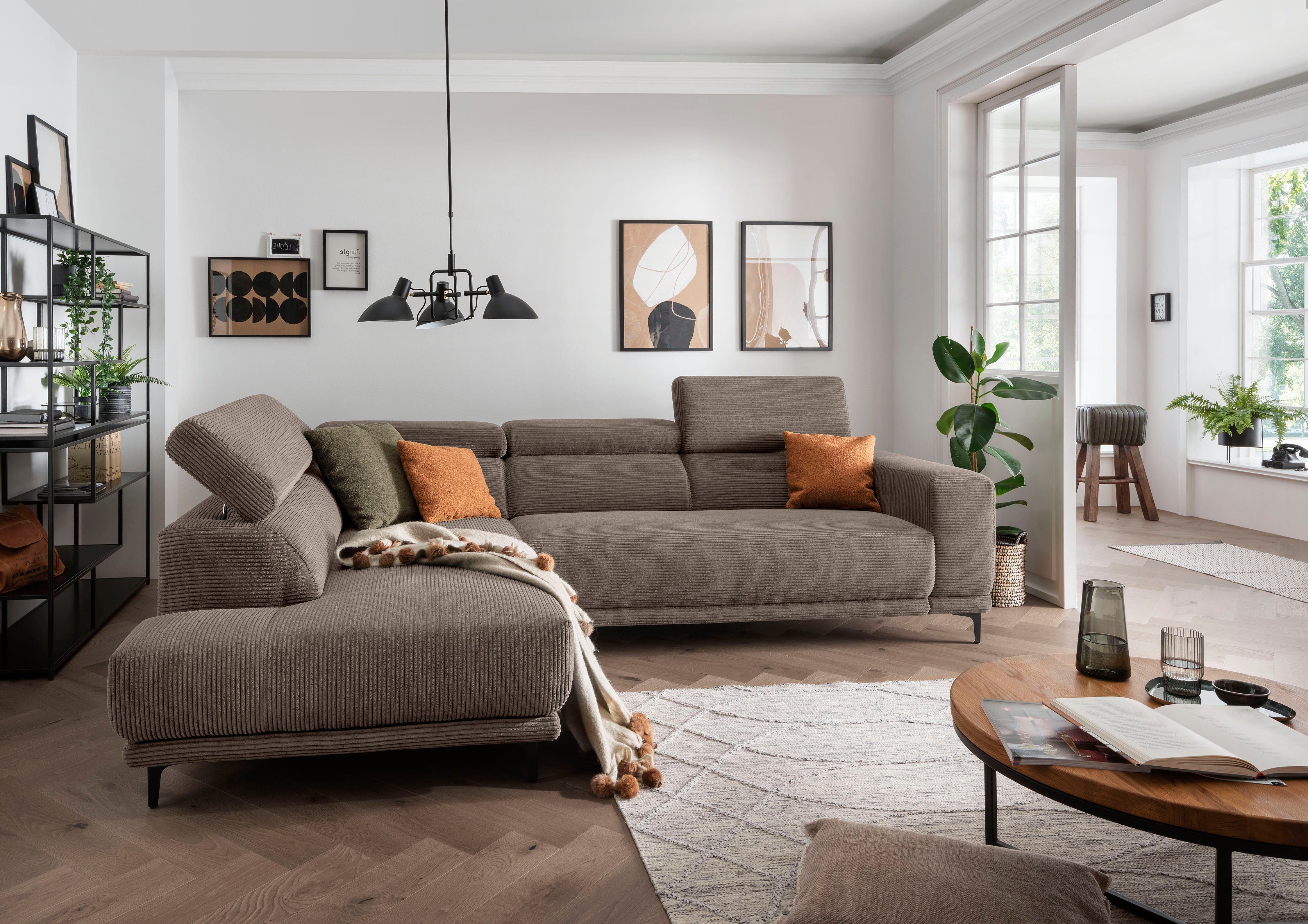 alina Ecksofa Hikari, wahlweise mit Sitzvorzug, günstig online kaufen