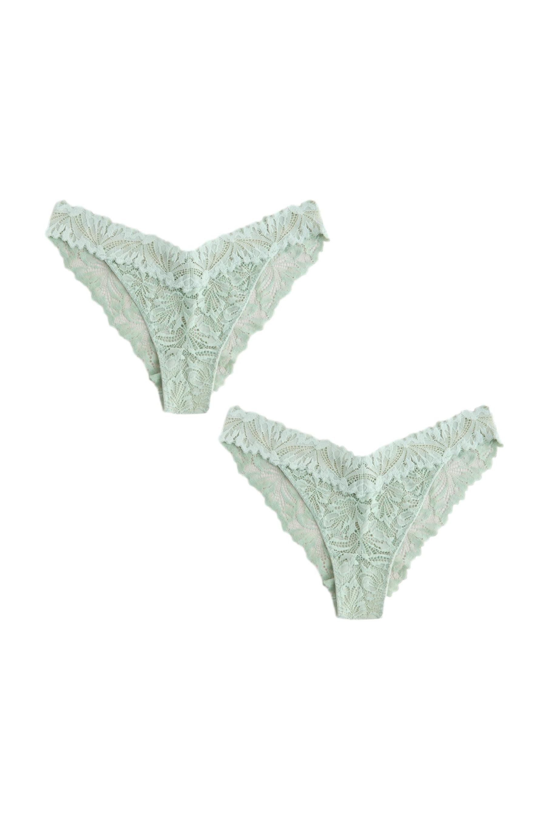 Tanga 2er-Pack Comfort Spitzenslips, Tanga