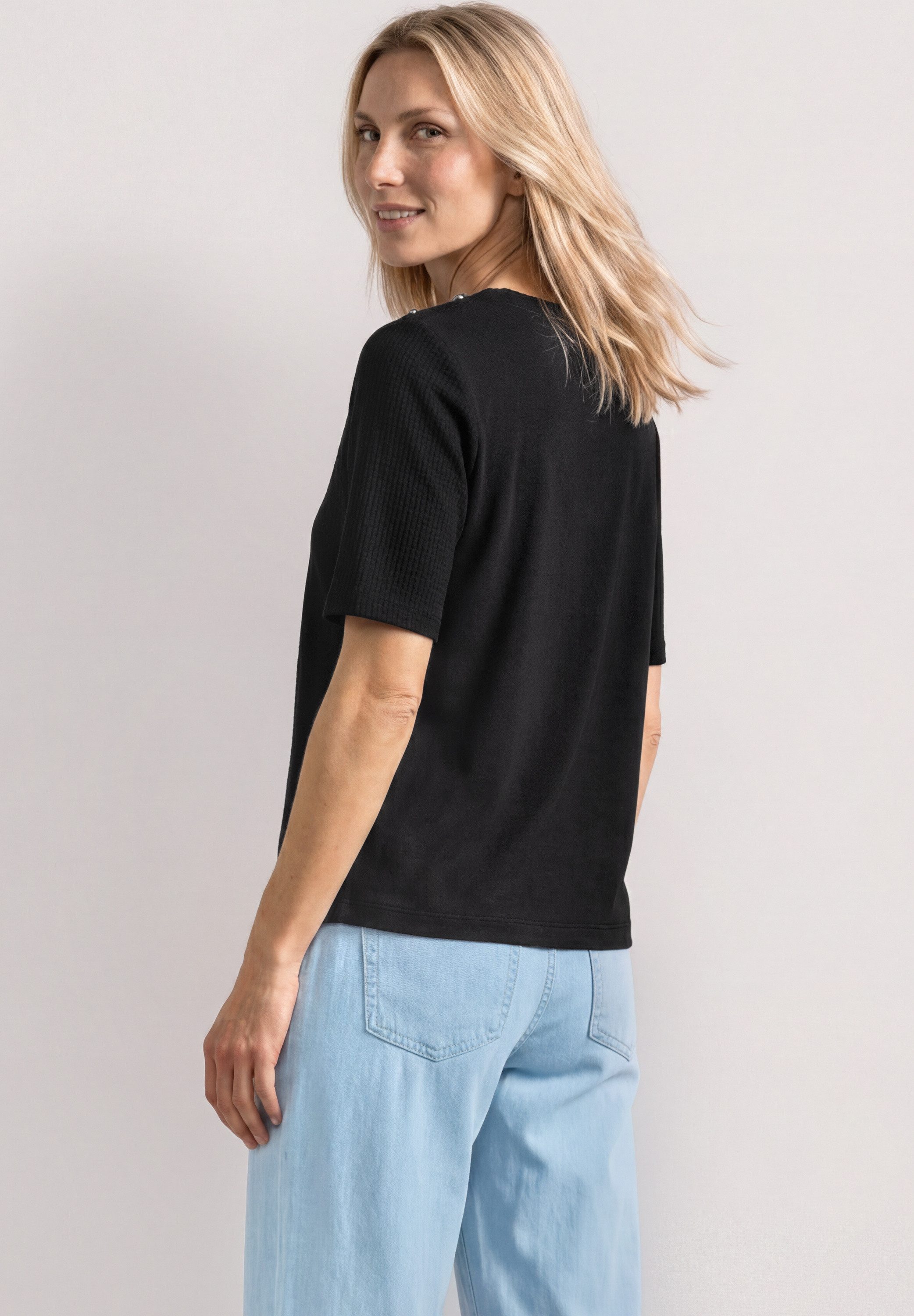STREET ONE T-Shirt mit Strukturmix – Bild 2 von 5