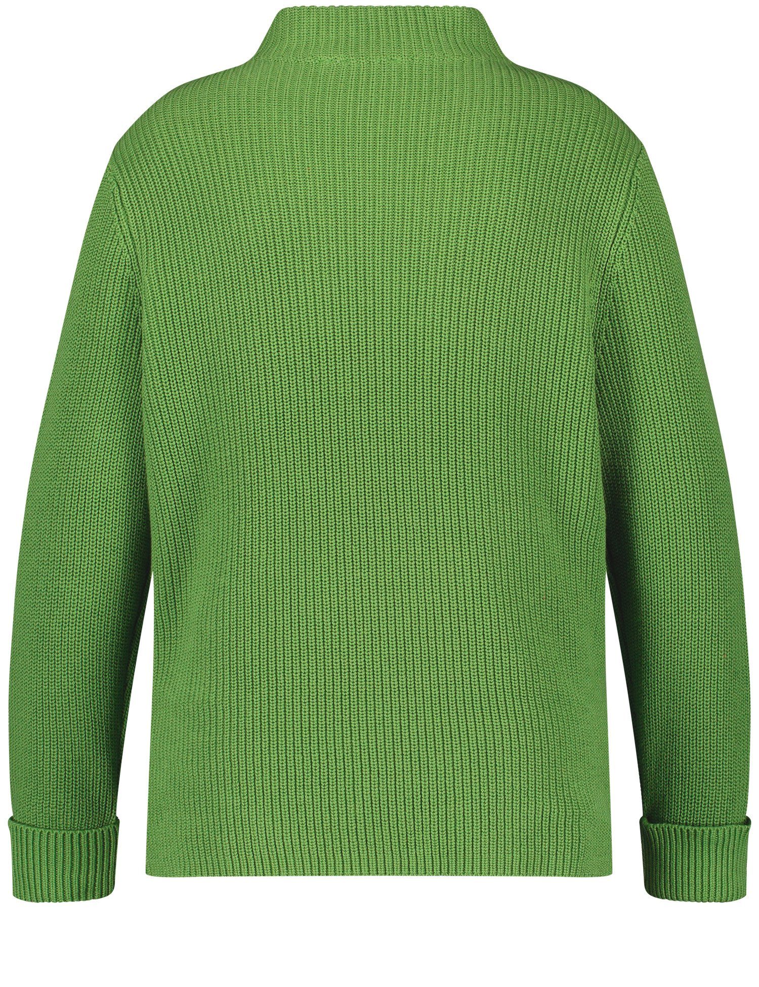 Medow Green aus Rundhalspullover Samoon Grobstrick Pullover