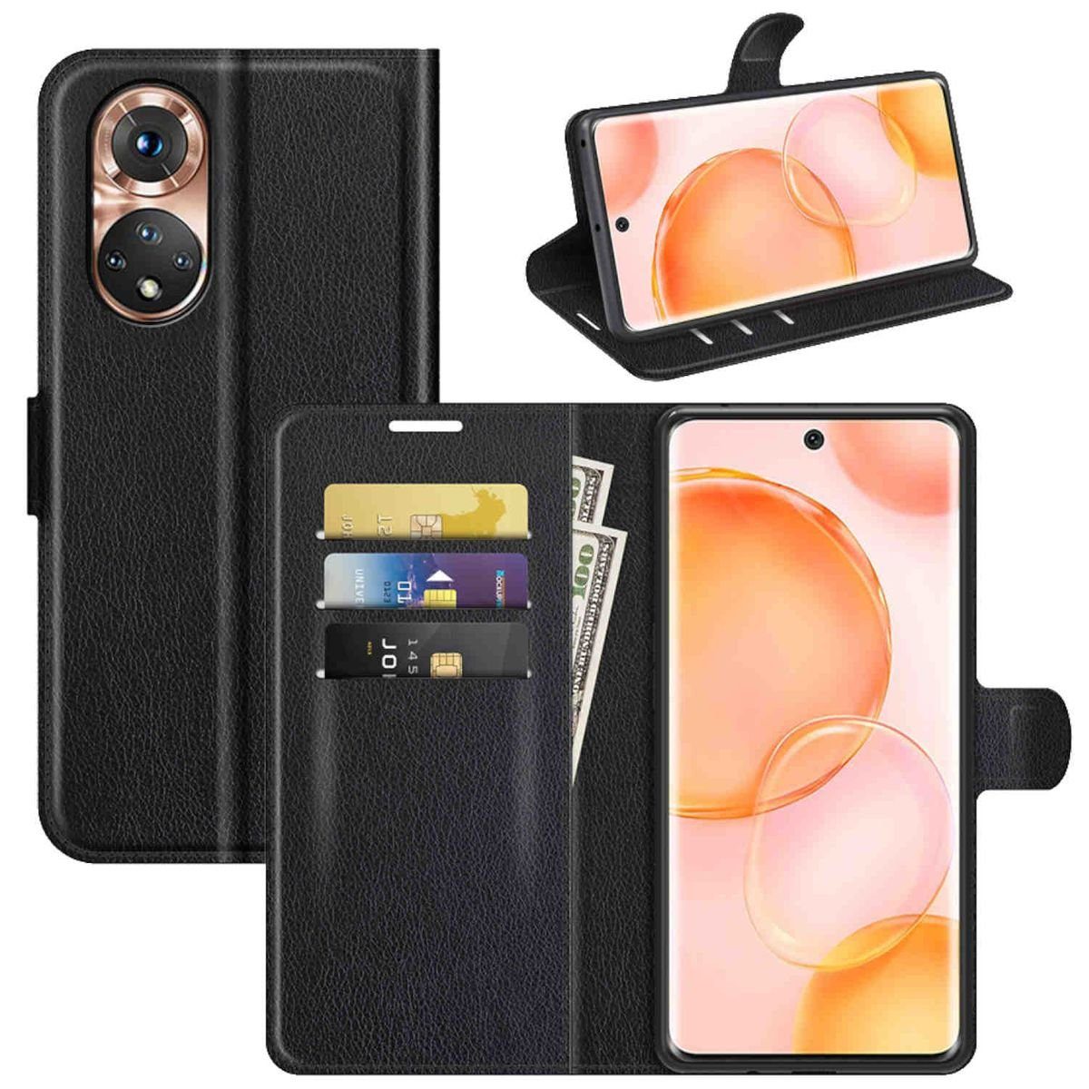Wigento Handyhülle Für Honor 50 Pro Handy Tasche Wallet Premium Schutz Hülle Case Cover Etuis Neu Zubehör