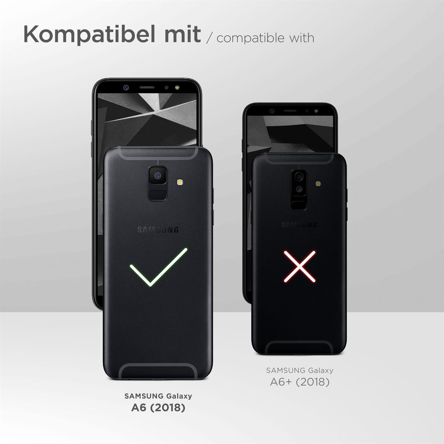 moex Handyhülle moex® Alpha Case für Samsung Galaxy A6 (2018), Hülle ultra dünn, Hardcase Back Cover, Schutzhülle Minimalistisch