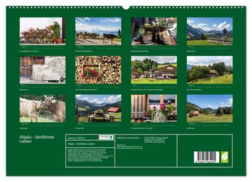 CALVENDO Wandkalender Allgäu - Landliches Leben (Premium, hochwertiger DIN A2 Wandkalender 2023, Kunstdruck in Hochglanz)