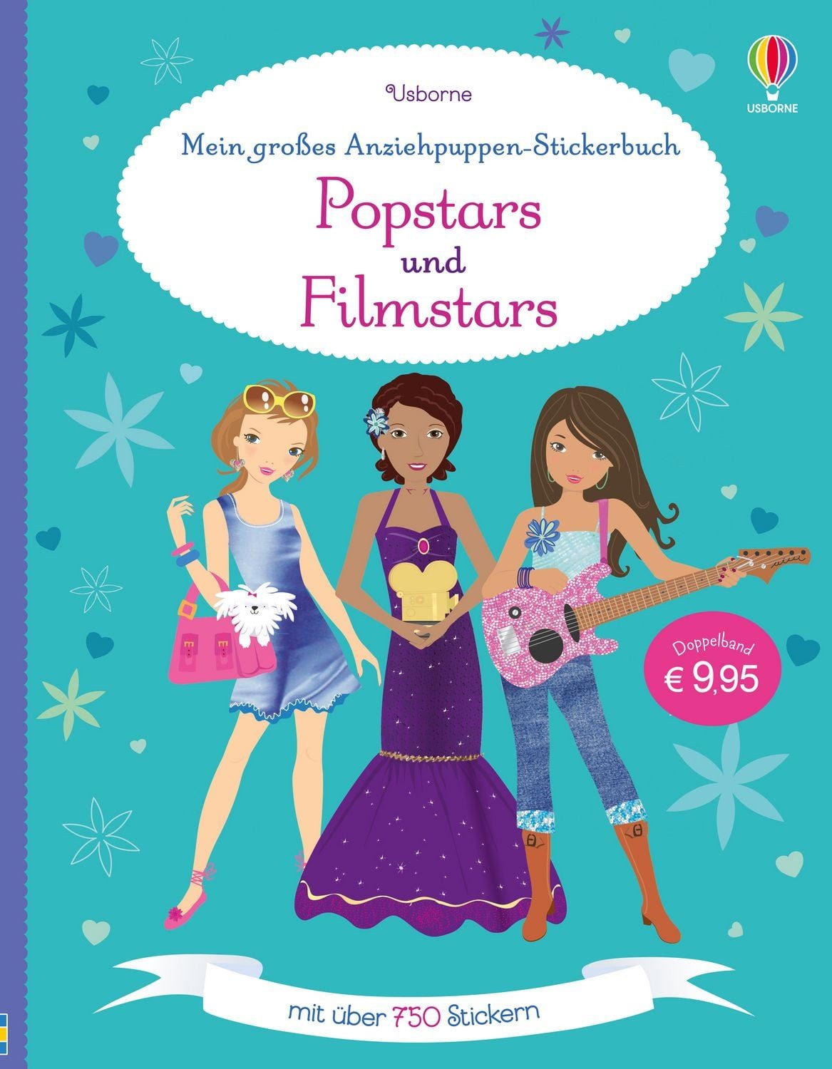 Kinderbuch Mein großes Anziehpuppen-Stickerbuch: Popstars und Filmstars Mit über Fiona Watt, Lucy Bowman