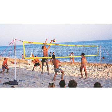 SunVolley Volleyballnetz Beachvolleyballnetz Plus, Clamcleat Verschlüsse für schnelles Spannen und Lösen