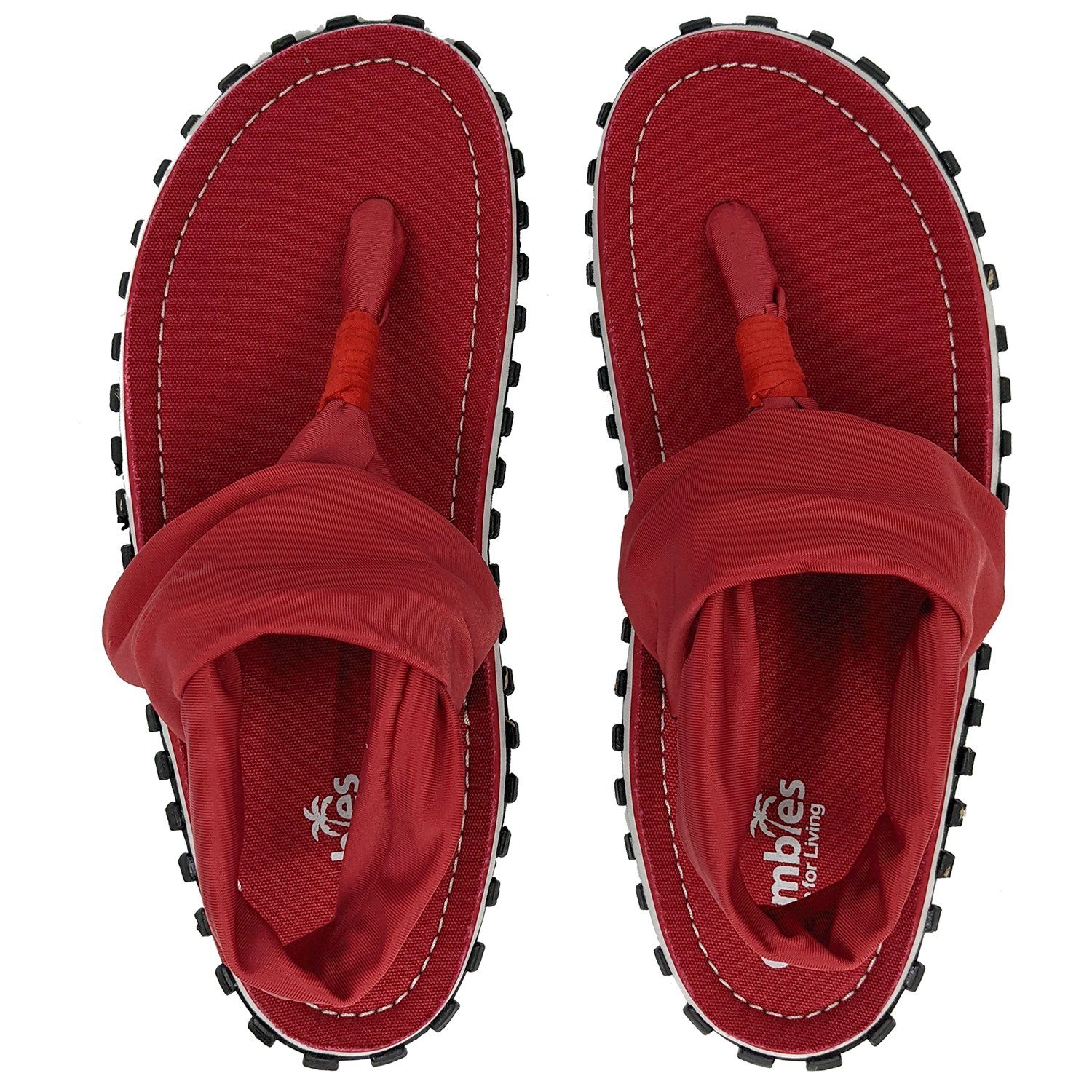 Gumbies Slingback in Only Red Riemchensandalette aus recycelten Materialien hergestellt, stabile Gummisole