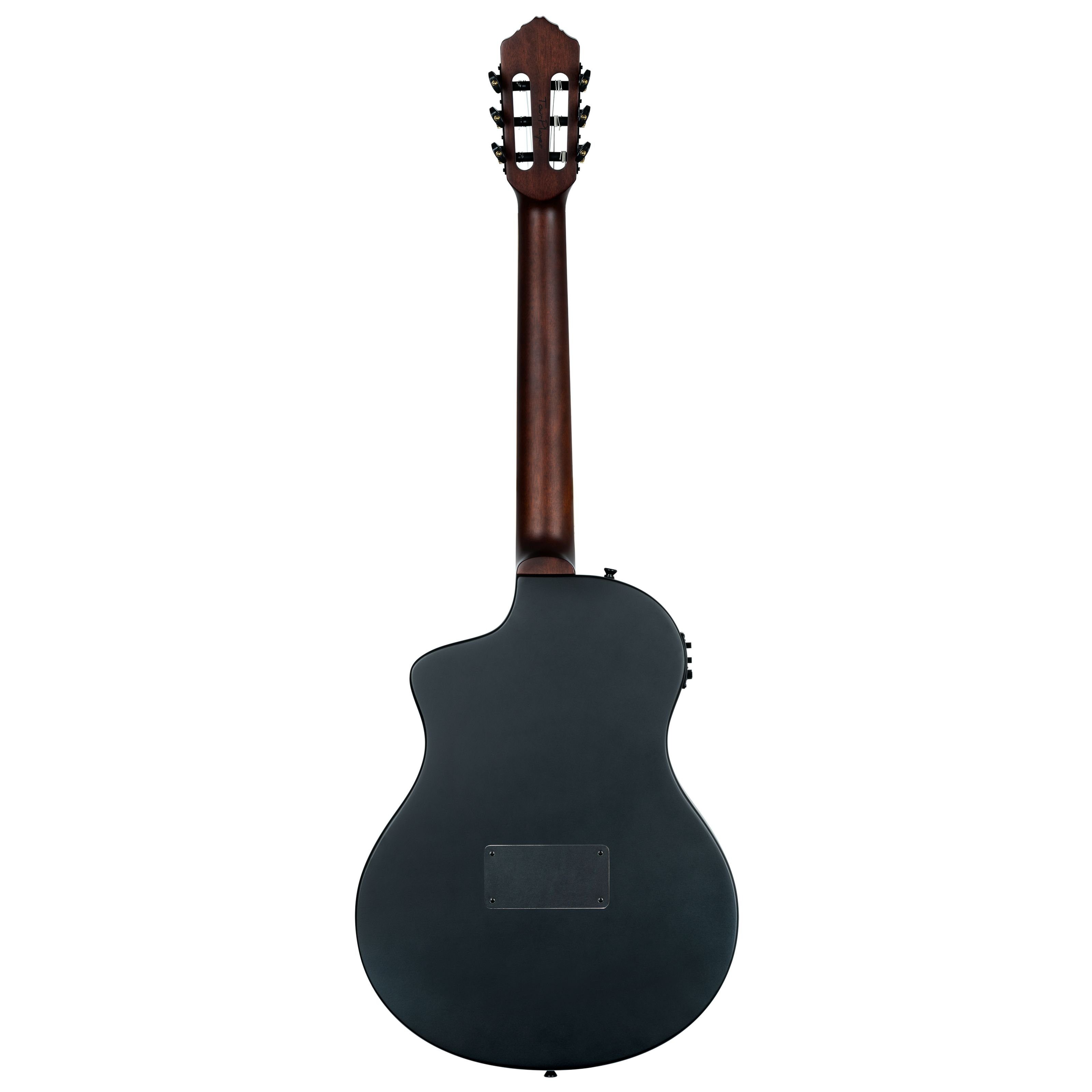ORTEGA Guitars Konzertgitarre, Konzertgitarren, 4/4 Konzertgitarren, RTPSTD-SBK Satin Black - 4/4 Konzertgitarre