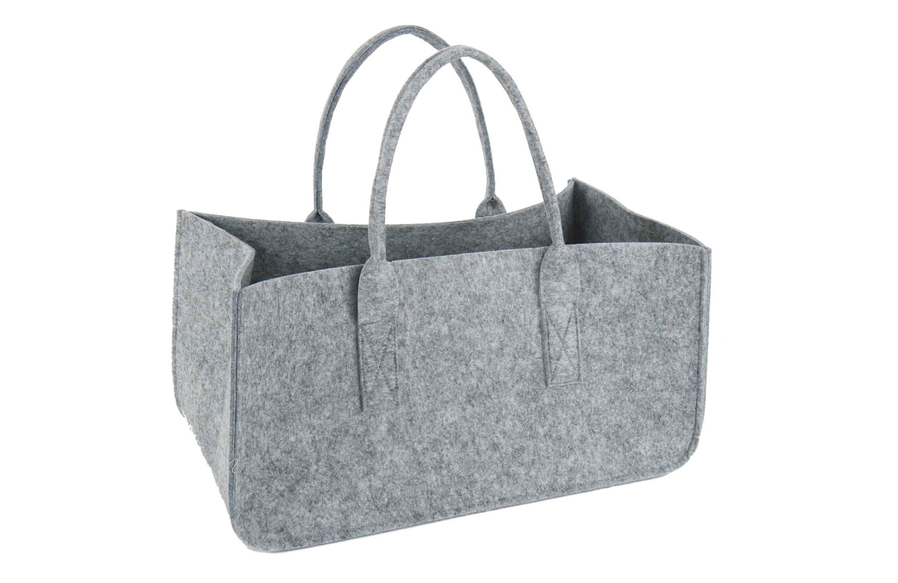 Up Bag Kaminholz Hellgrau Tragetasche, Freizeittasche Filztasche Felt Close