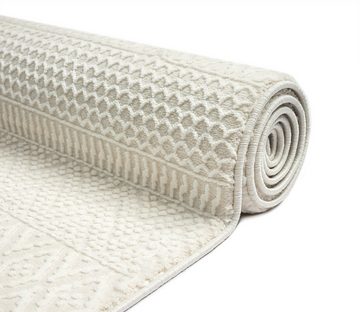 Teppich Lima Designer Teppich, weich & pflegeleicht, 3D-Effekt, waschbar, the carpet, Rechteck, Höhe: 12 mm, Wohnzimmer, Schlafzimmer, Recycle, Umweltbewusst