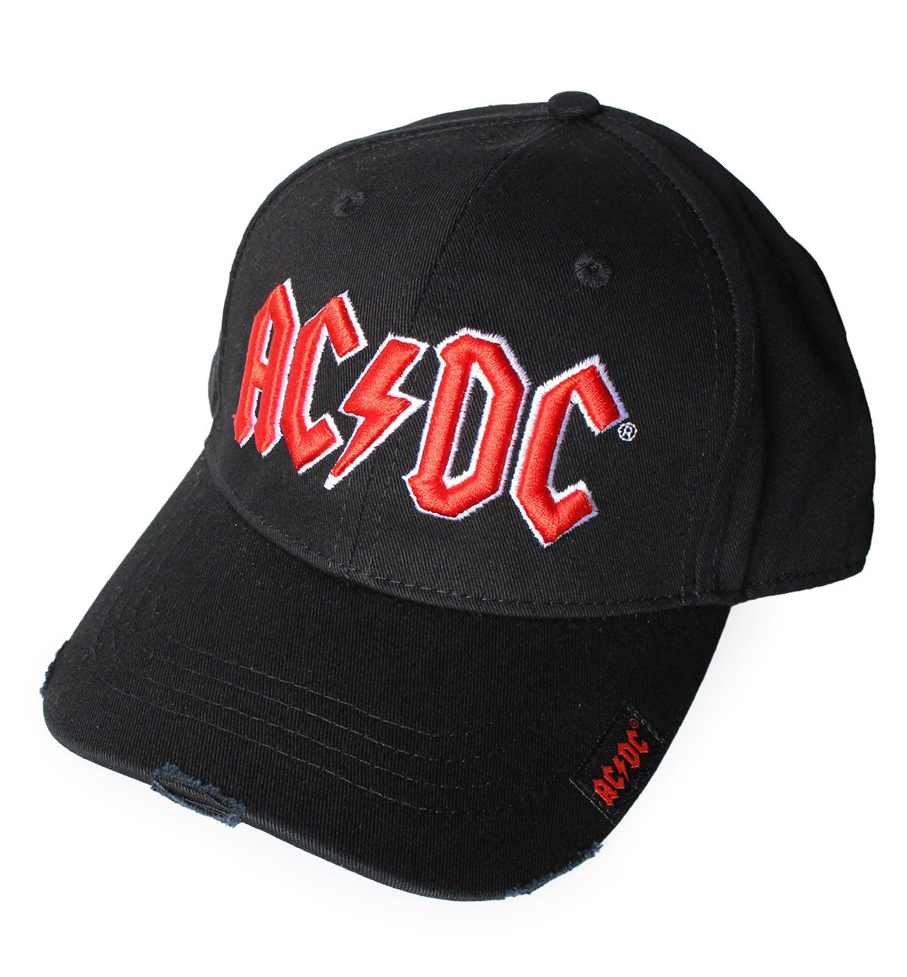 AC/DC Baseball Cap Used Look Schwarz günstig online kaufen
