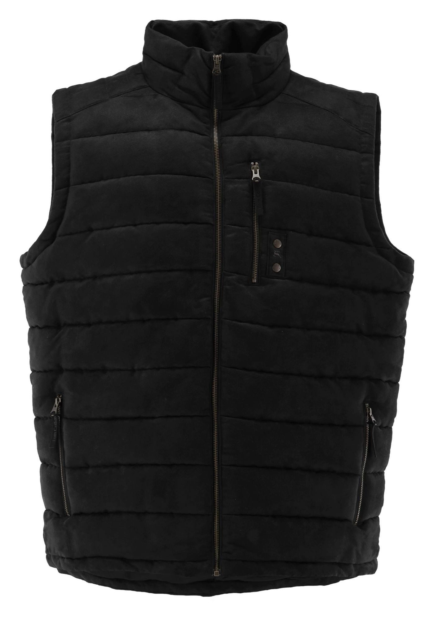 Tom Collins Kurzweste Hilo Regular Fit, Stehkragen, ärmellos, 3 Taschen
