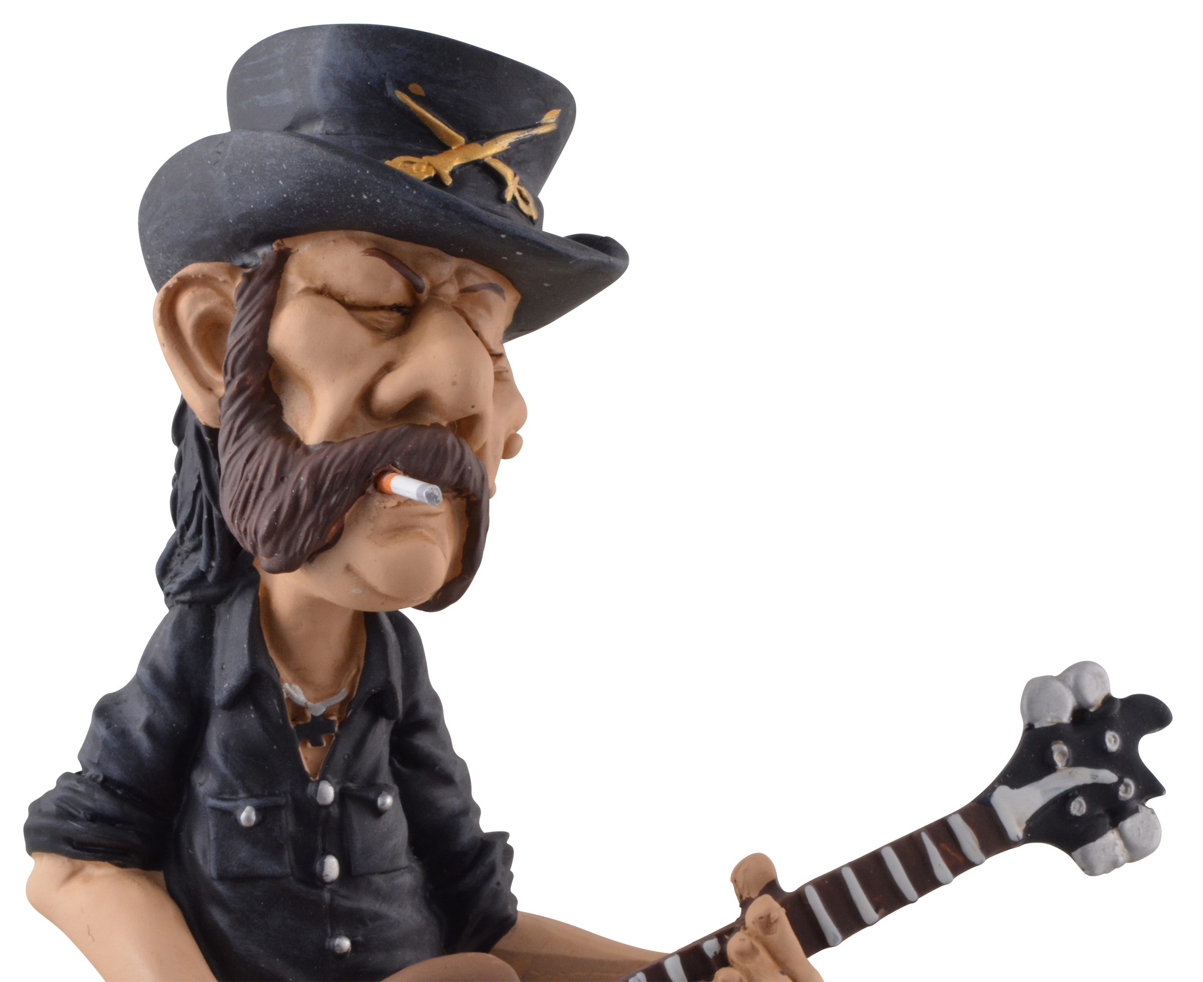 Vogler direct Gmbh Dekofigur Rockstar Lemmy bemalt, LxBxH: der Band lautesten Hand der Stratford, 12x9x20cm von Warren von Welt