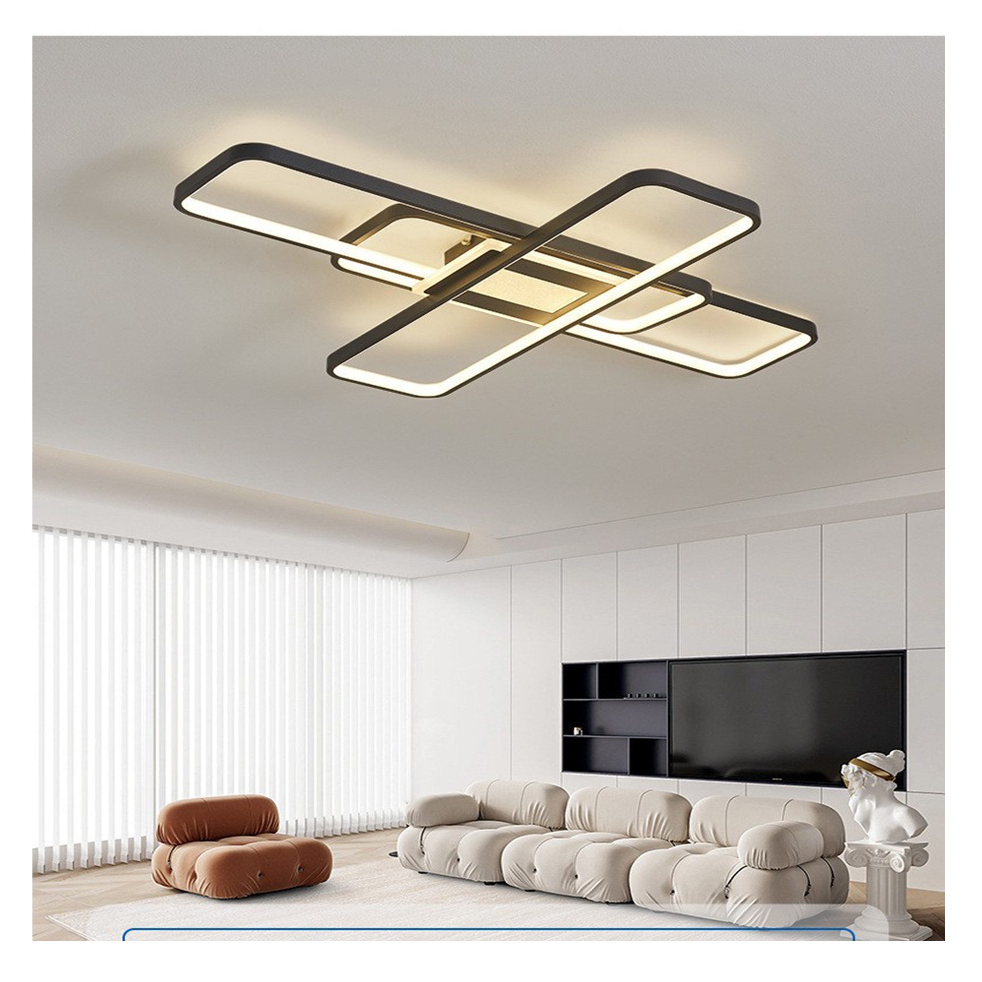 OYLCDI Deckenleuchten LED Deckenlampe Ø40cm,Dimmbar mit Fernbedienung für Wohnzimmer, Modern Runde Wohnzimmer Schlafzimmer Arbeitszimmer Esszimmer Dekoration Lampen